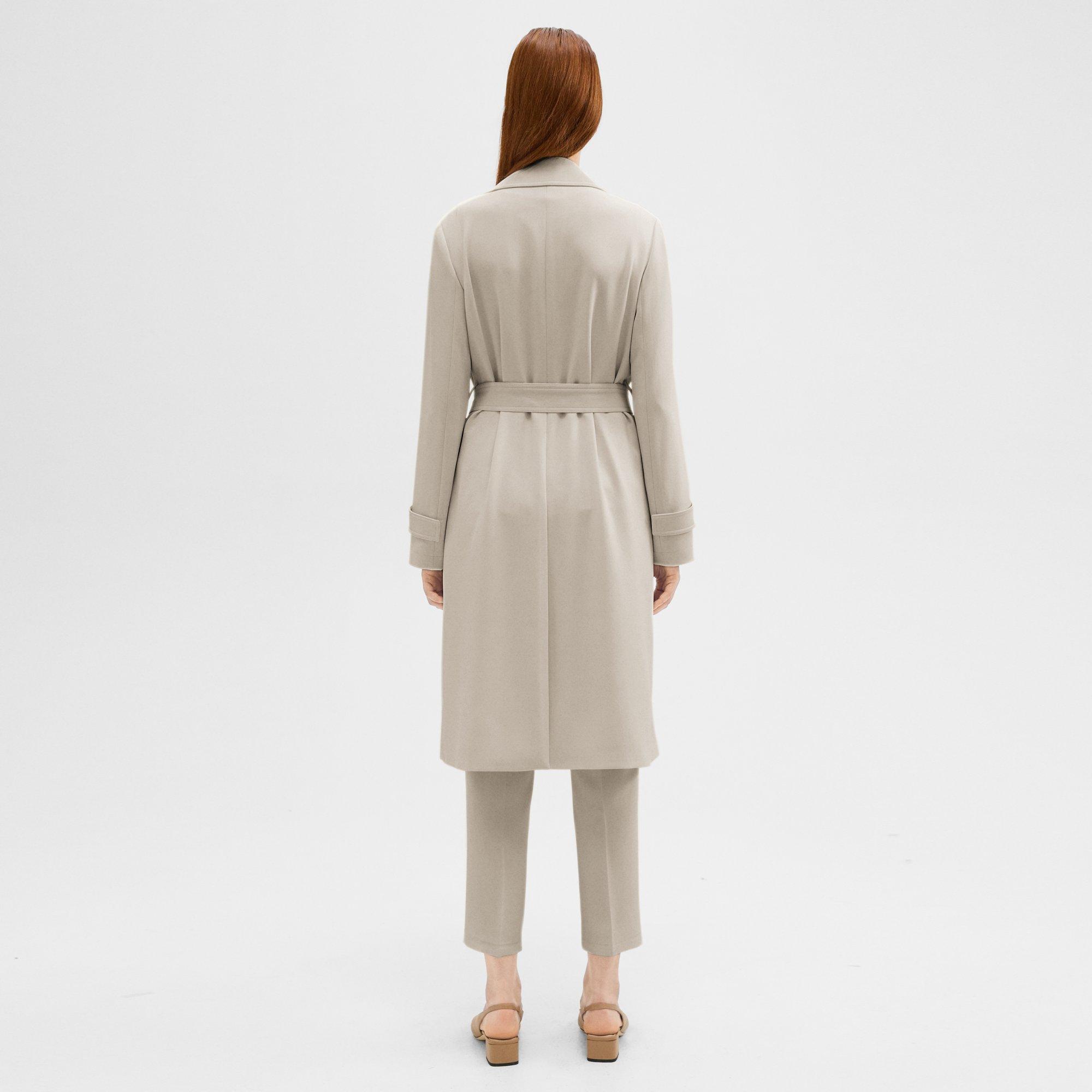 Oaklane Trench Coat in Admiral Crepe