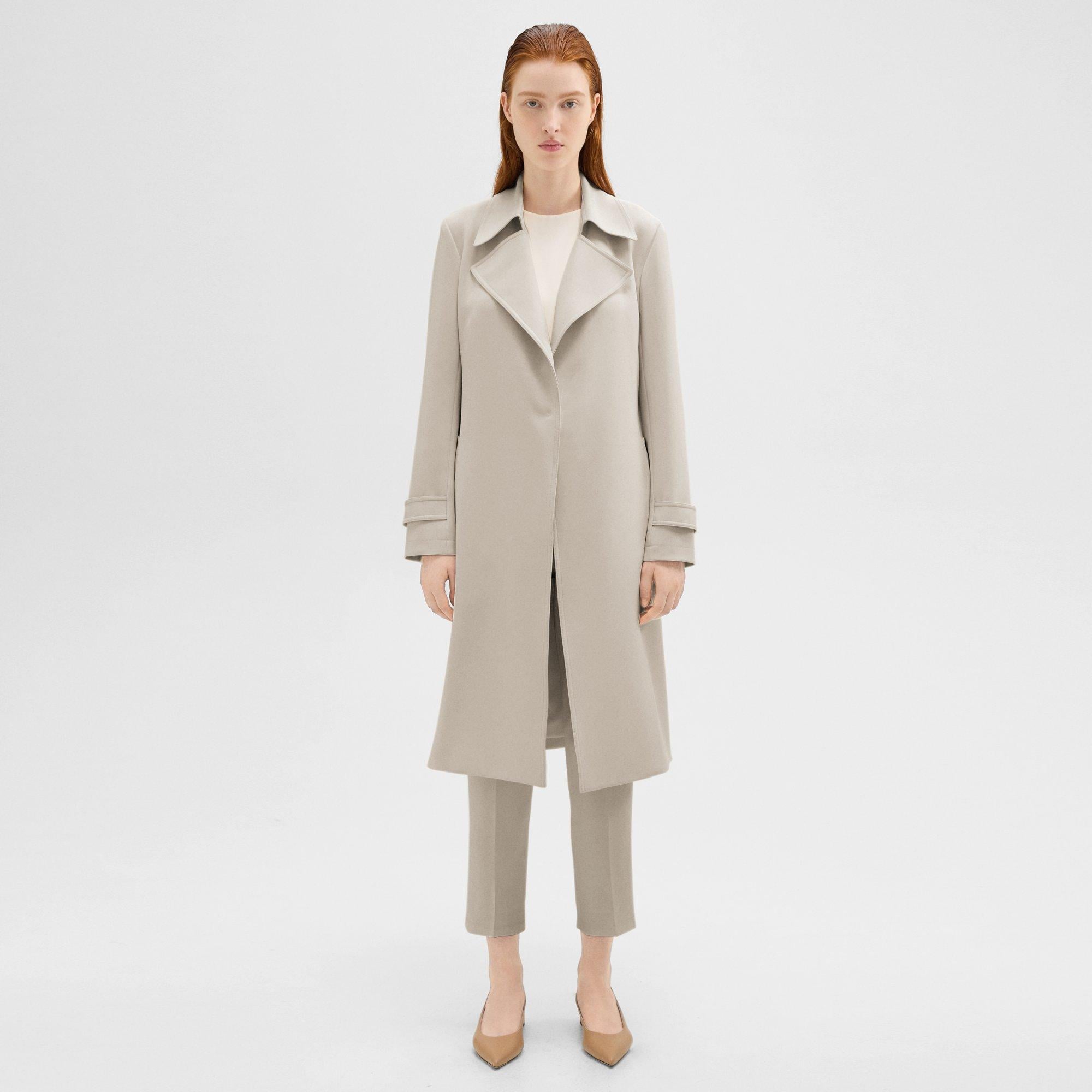 Oaklane Trench Coat in Admiral Crepe