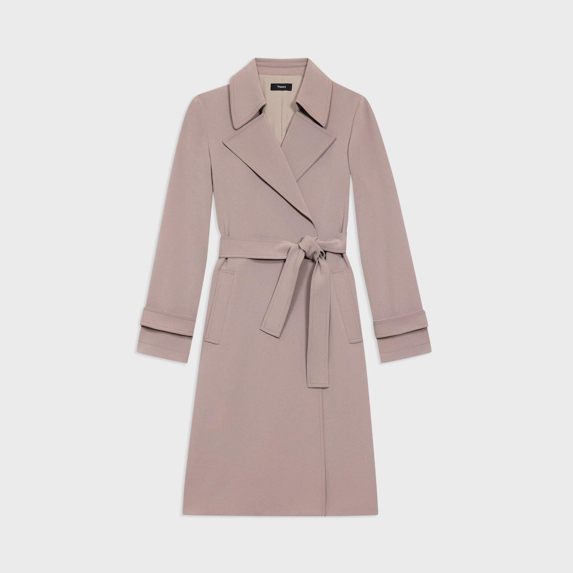 Oaklane Trench Coat in Admiral Crepe