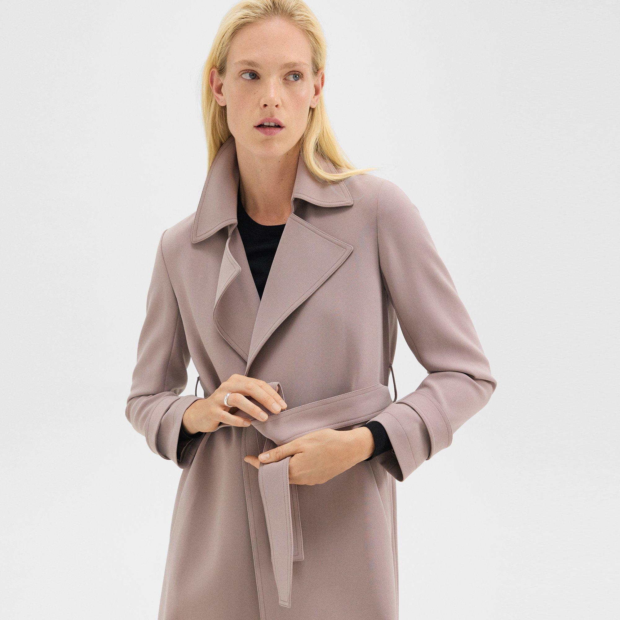 Oaklane Trench Coat in Admiral Crepe