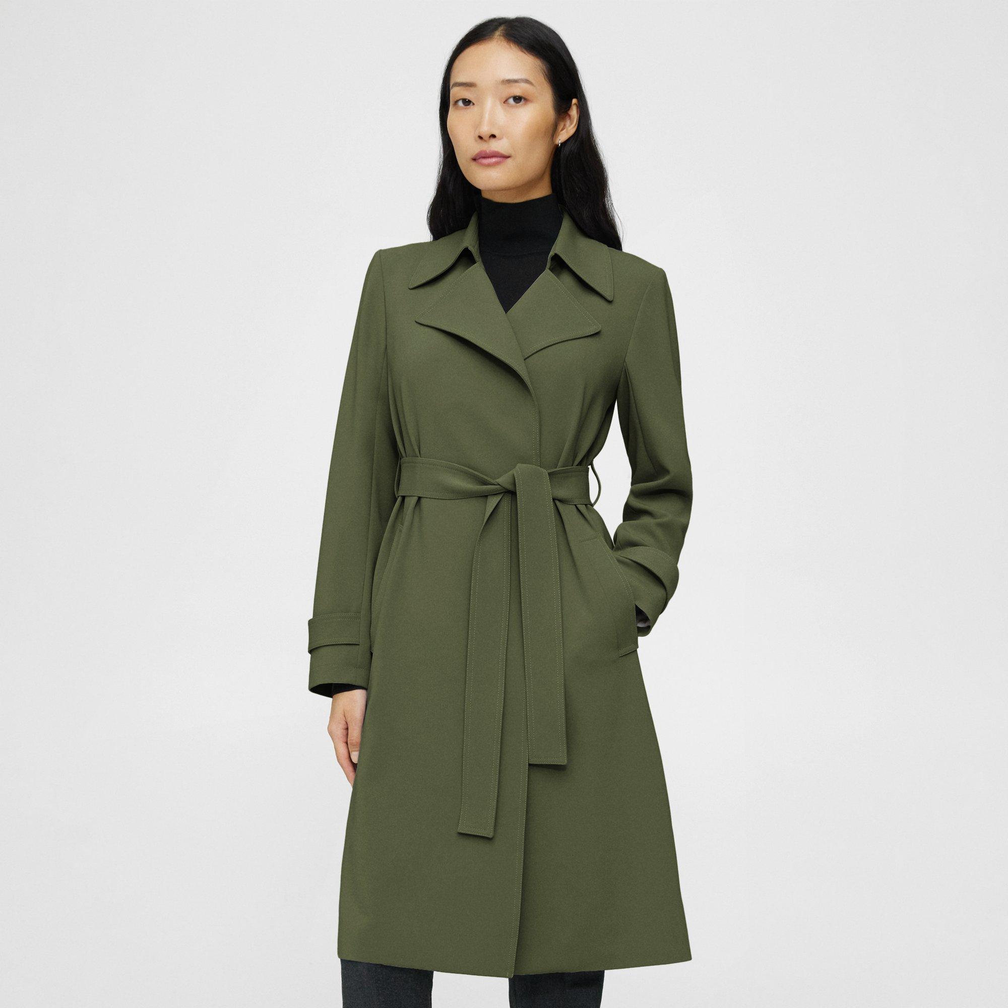 Oaklane Trench Coat in Admiral Crepe