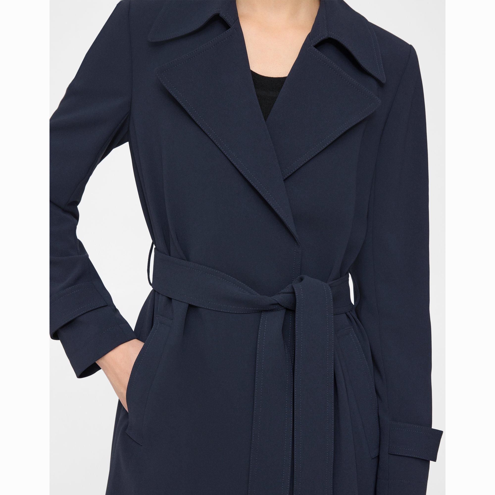 Oaklane Trench Coat in Admiral Crepe