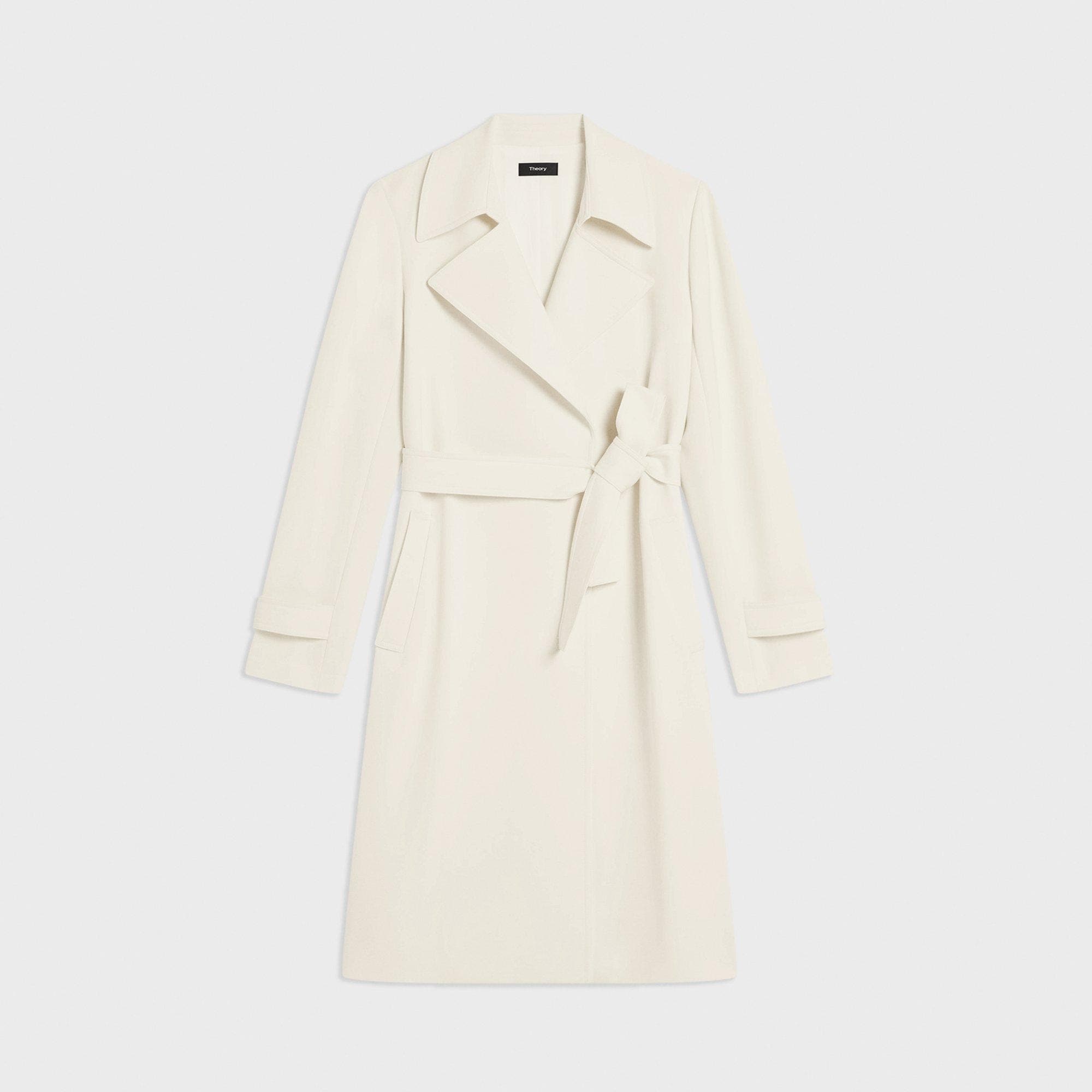 Oaklane Trench Coat in Admiral Crepe