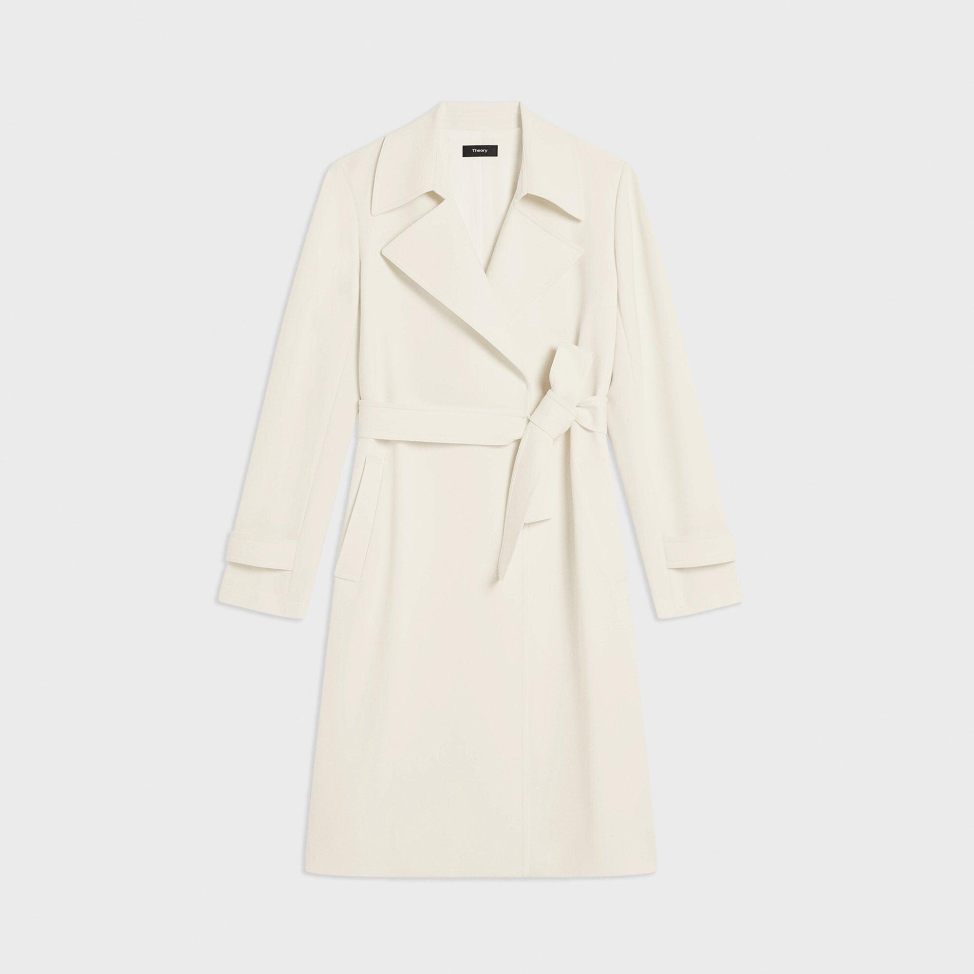 Oaklane Trench Coat in Admiral Crepe