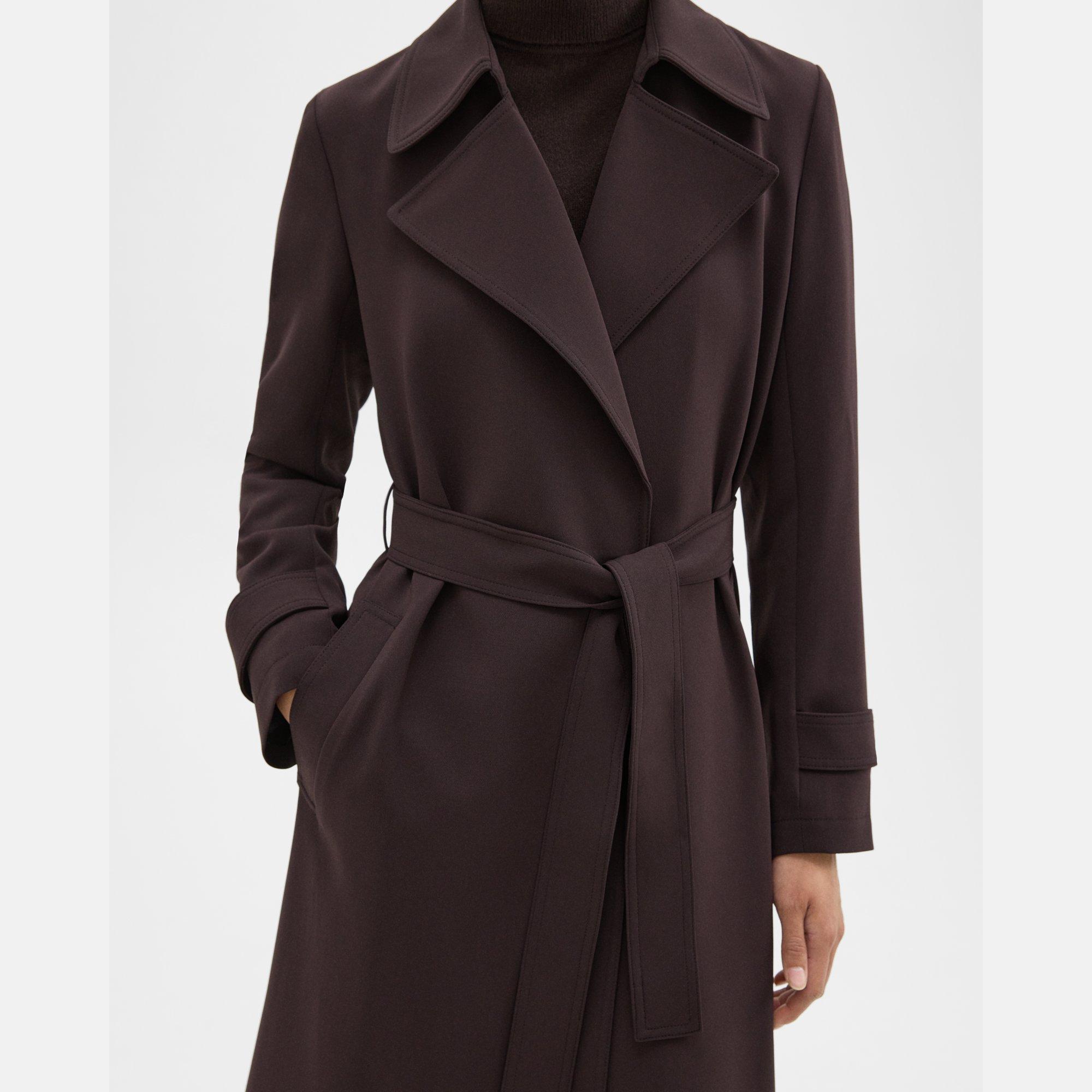 Oaklane Trench Coat in Admiral Crepe