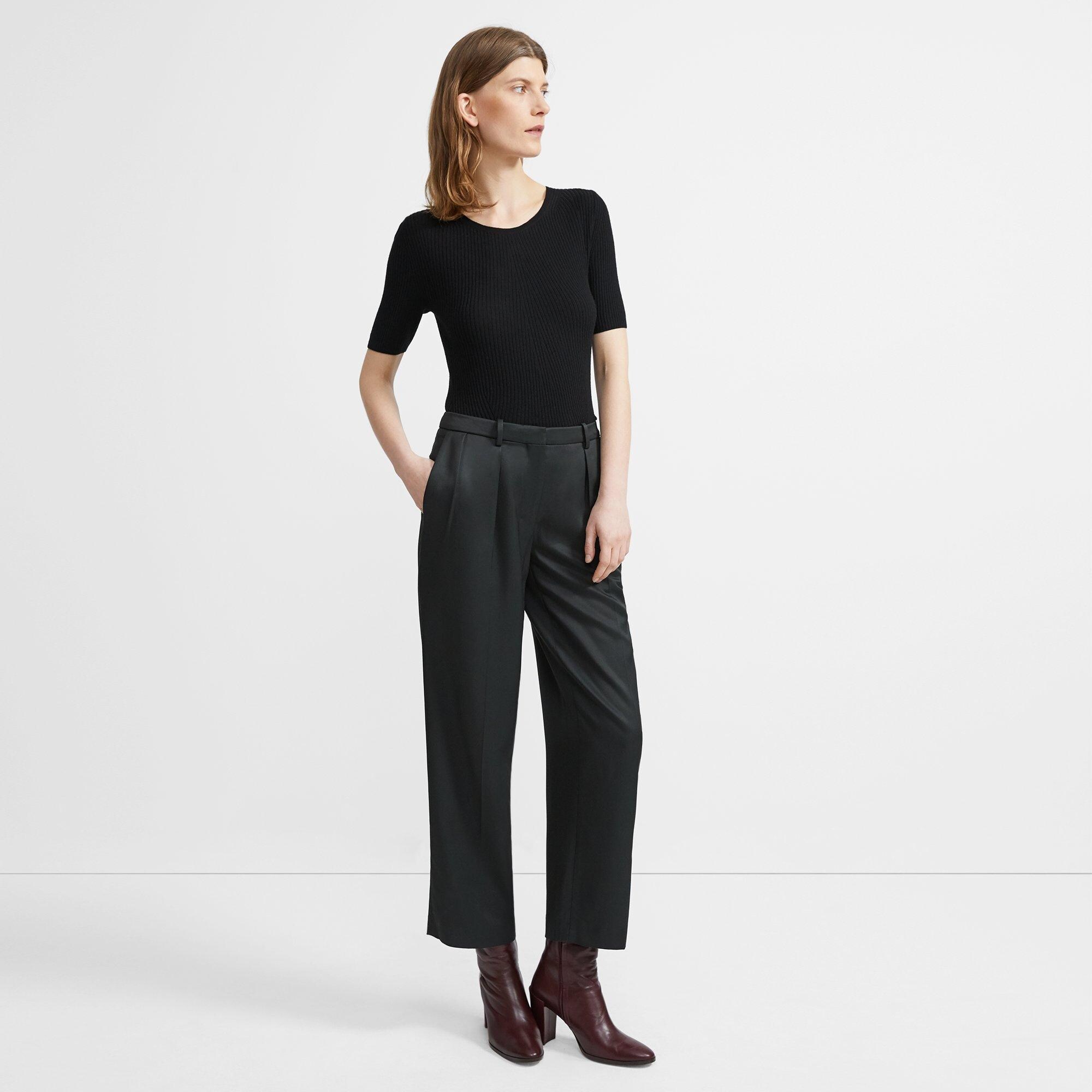 Moving Rib Tee in Regal Wool