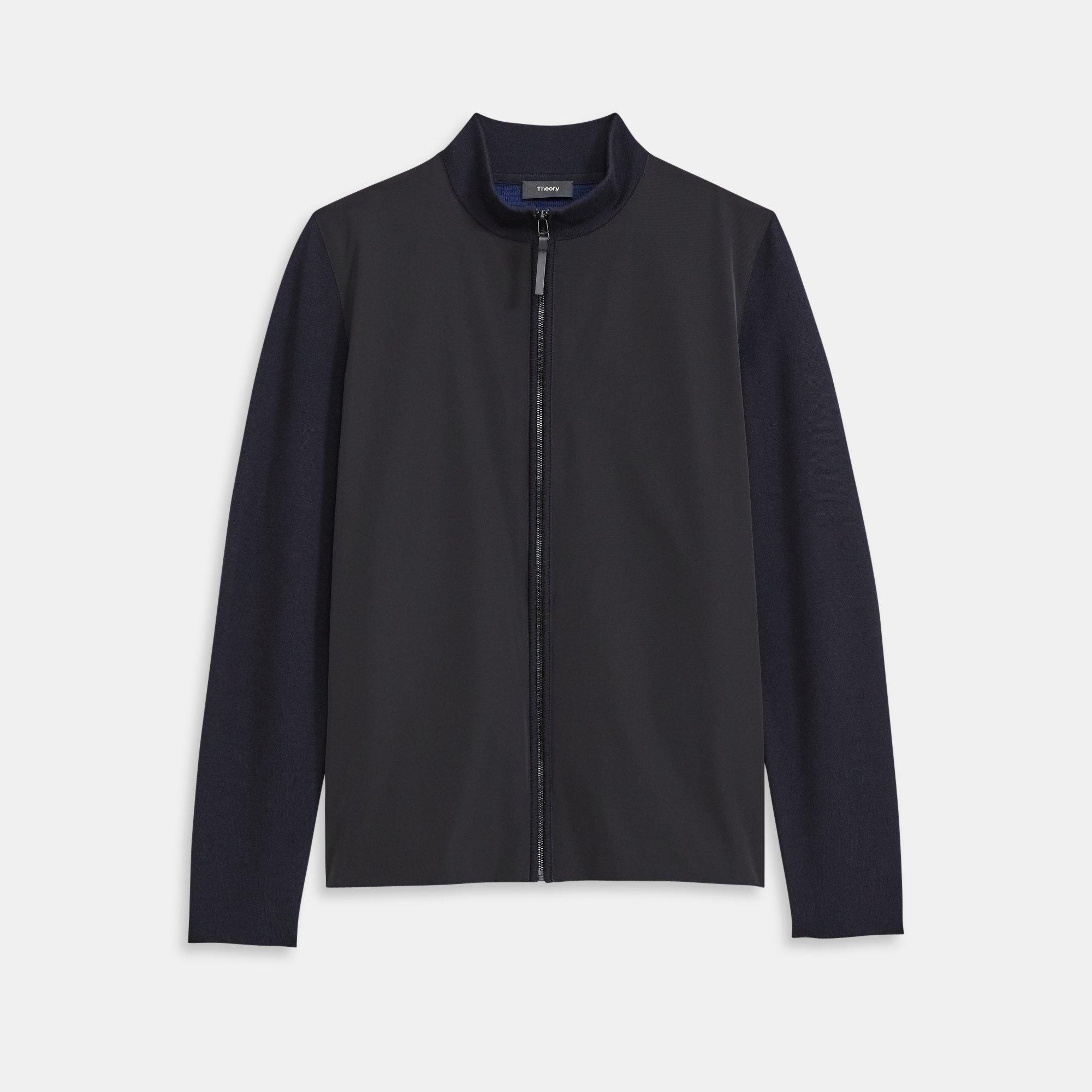 最新作 Wool Merino | Site Official Theory Combo Zip-Up Knit カットソー(半袖+袖なし)