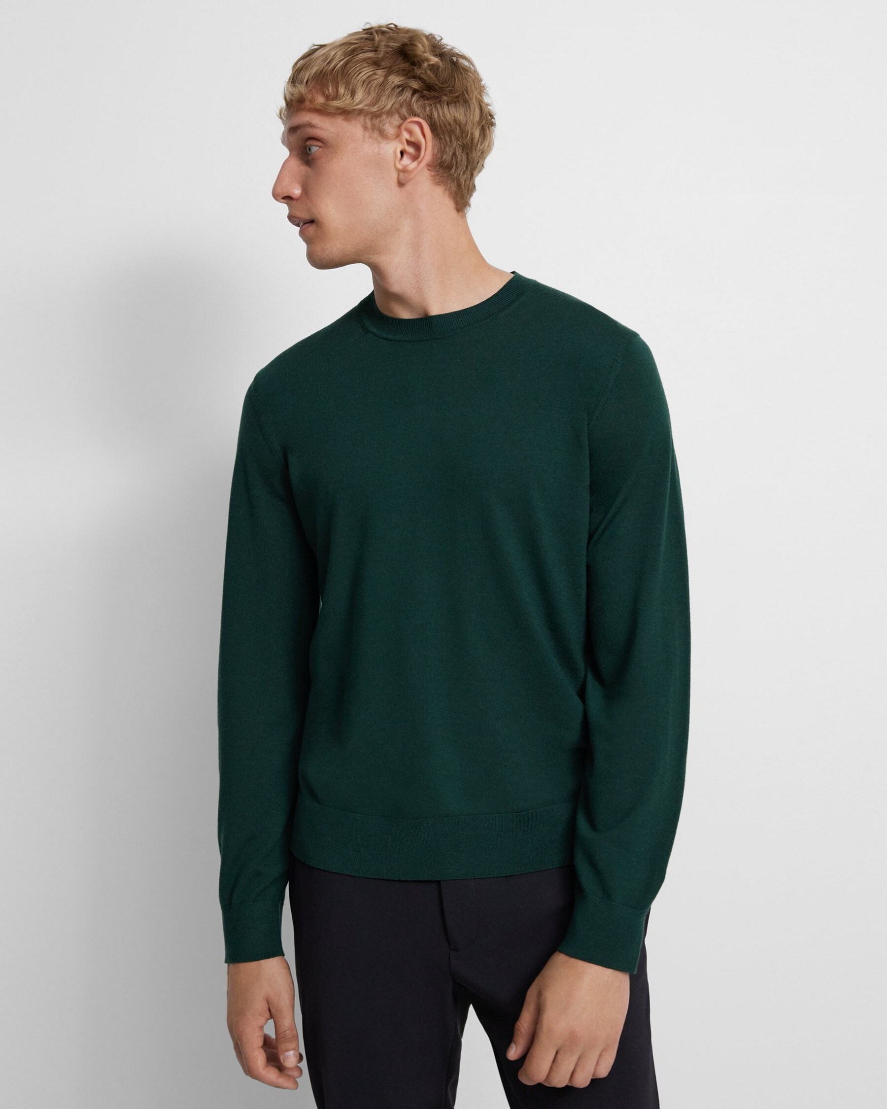 Theory Crewneck Sweater in Regal Wool