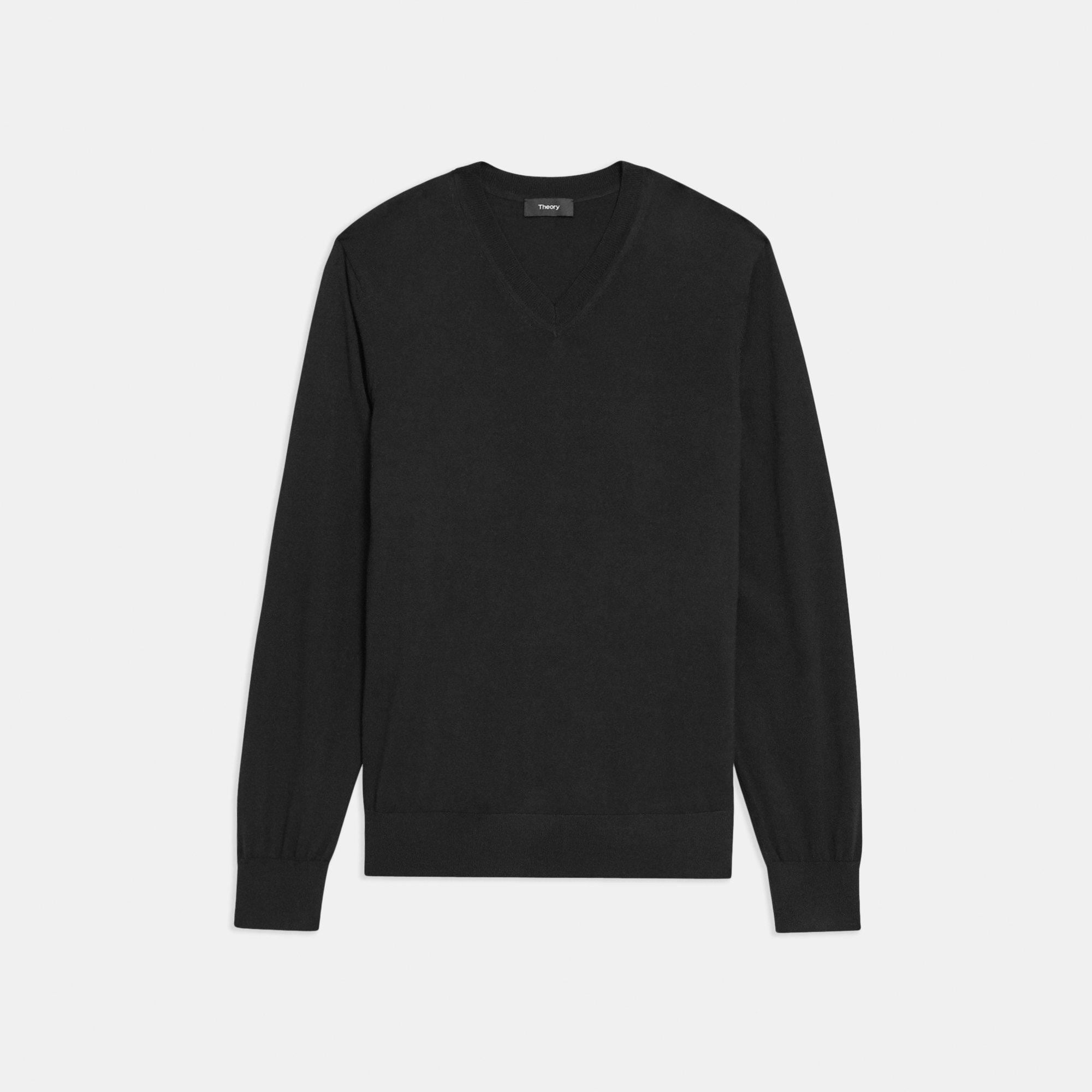 V-Neck Sweater in Regal Wool