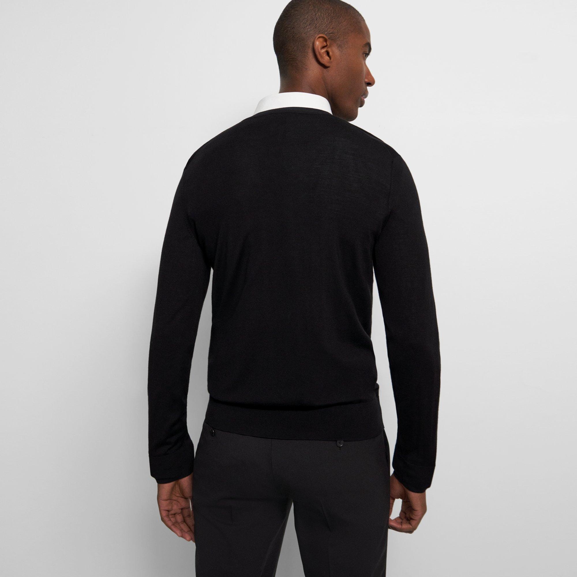 V-Neck Sweater in Regal Wool