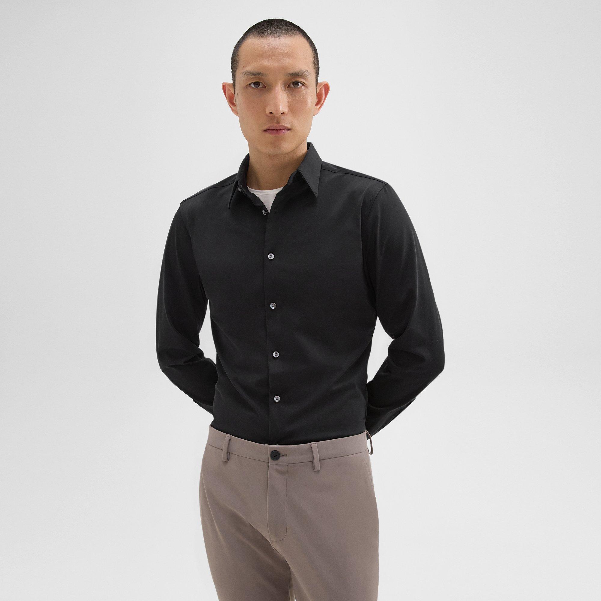 Theory Sylvain Shirt in Structure Knit