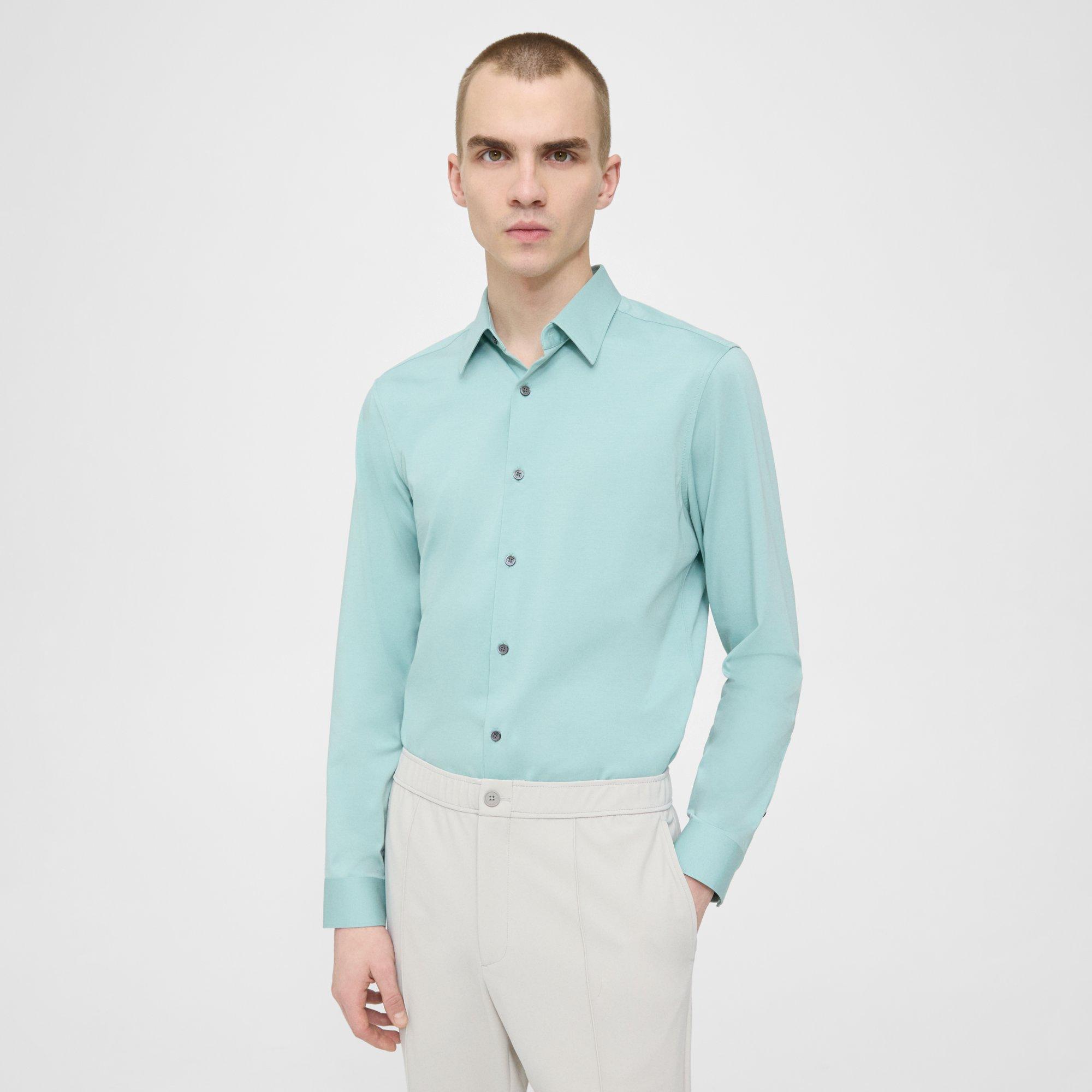 Theory Sylvain Shirt in Structure Knit