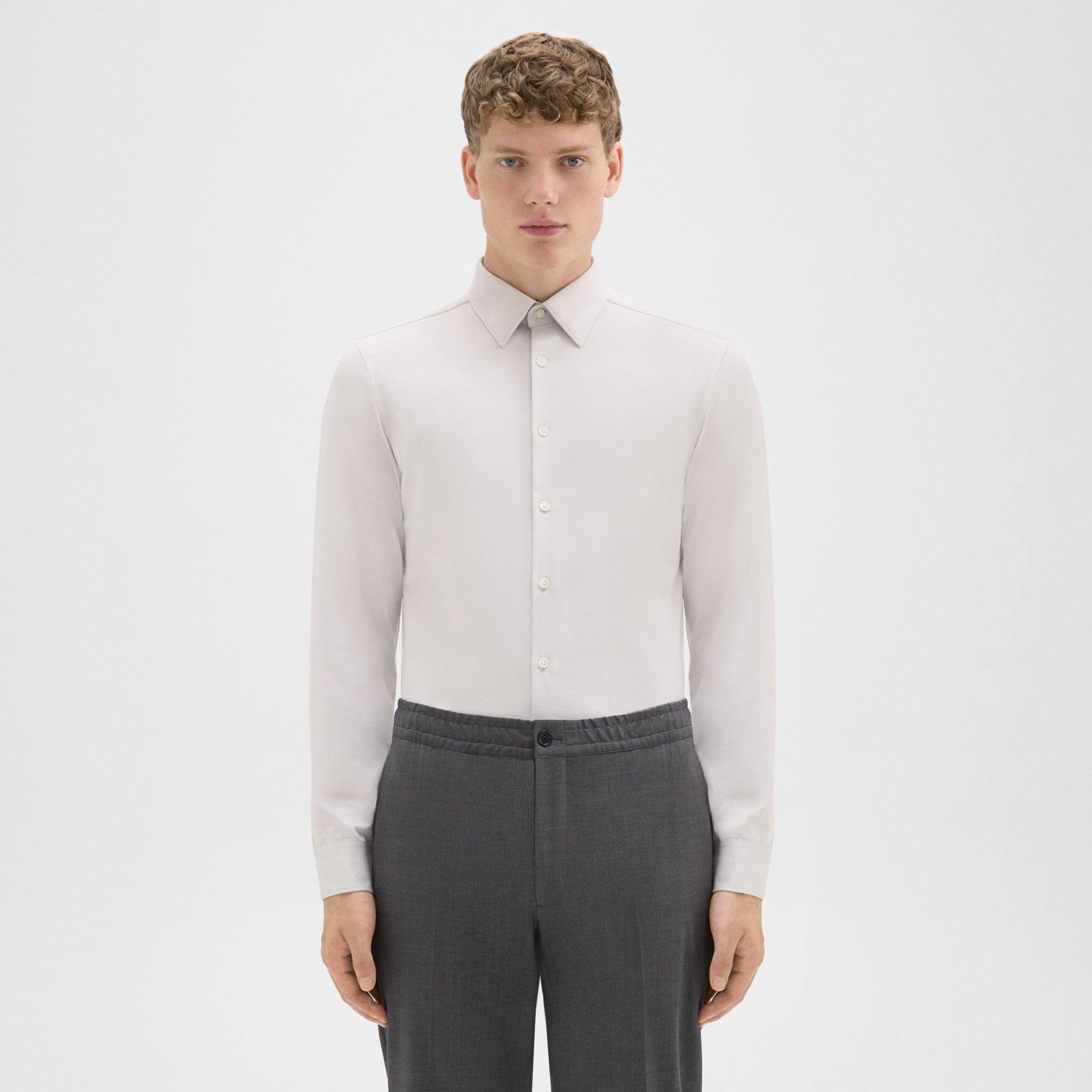 Theory Sylvain Shirt in Structure Knit