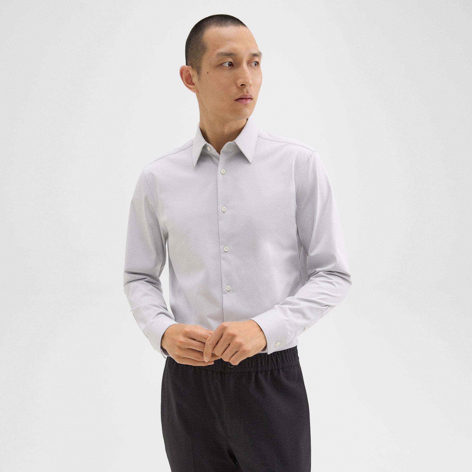 Theory Sylvain Shirt in Structure Knit