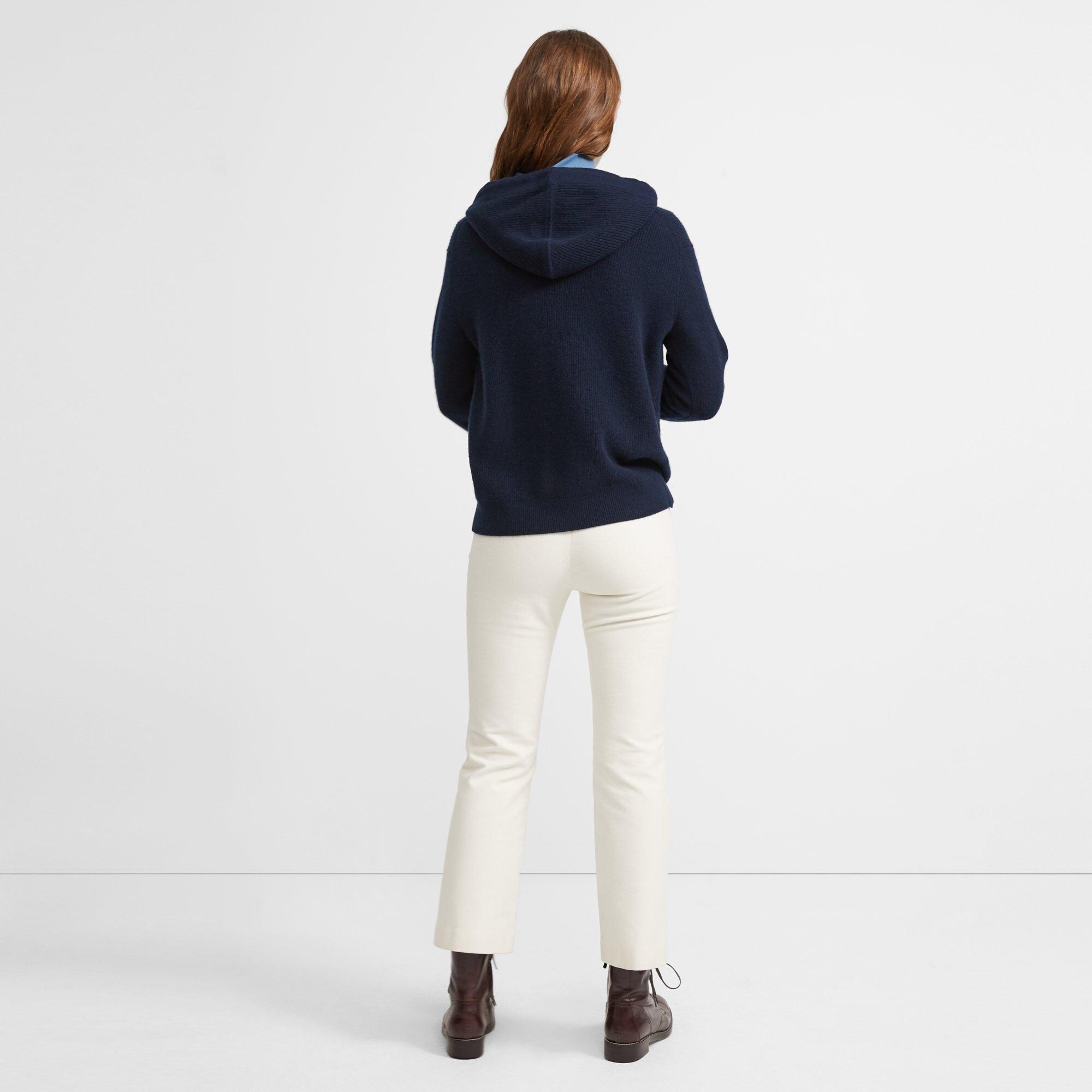 Hoodie in Ribbed Cashmere
