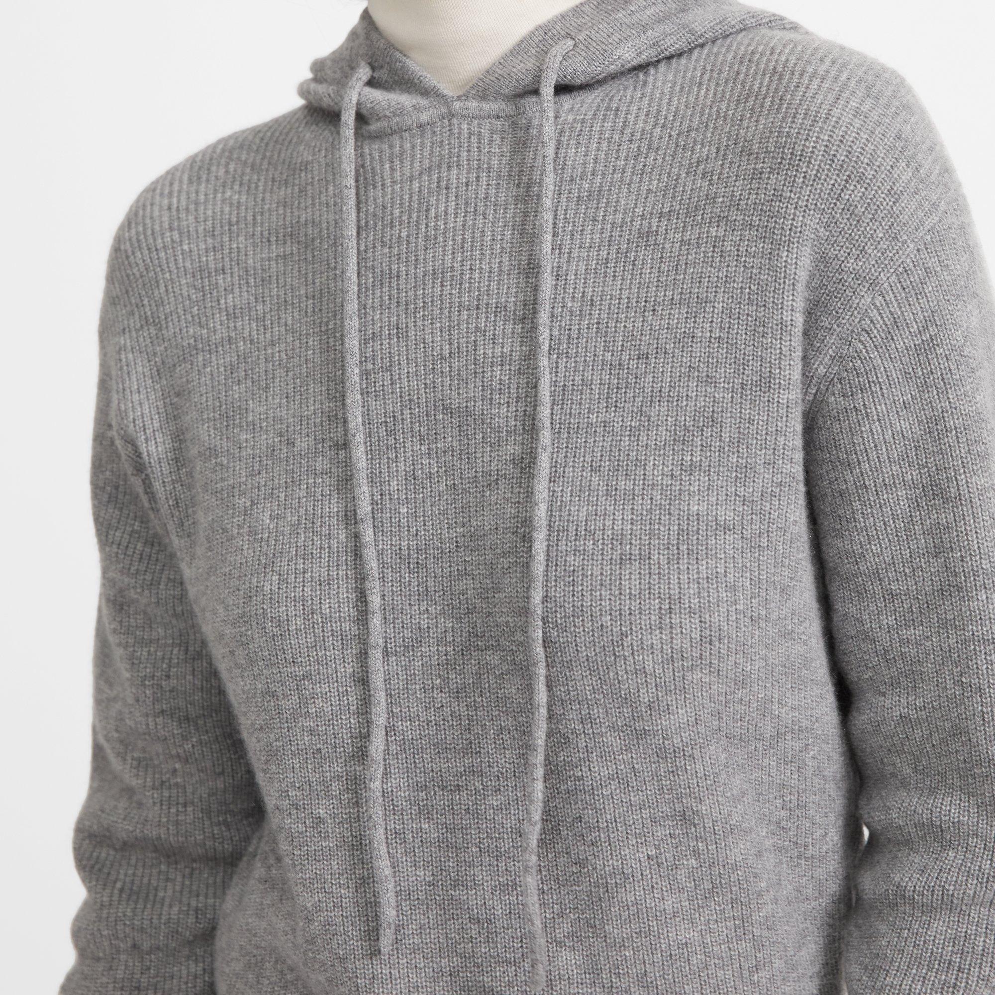 Hoodie in Ribbed Cashmere