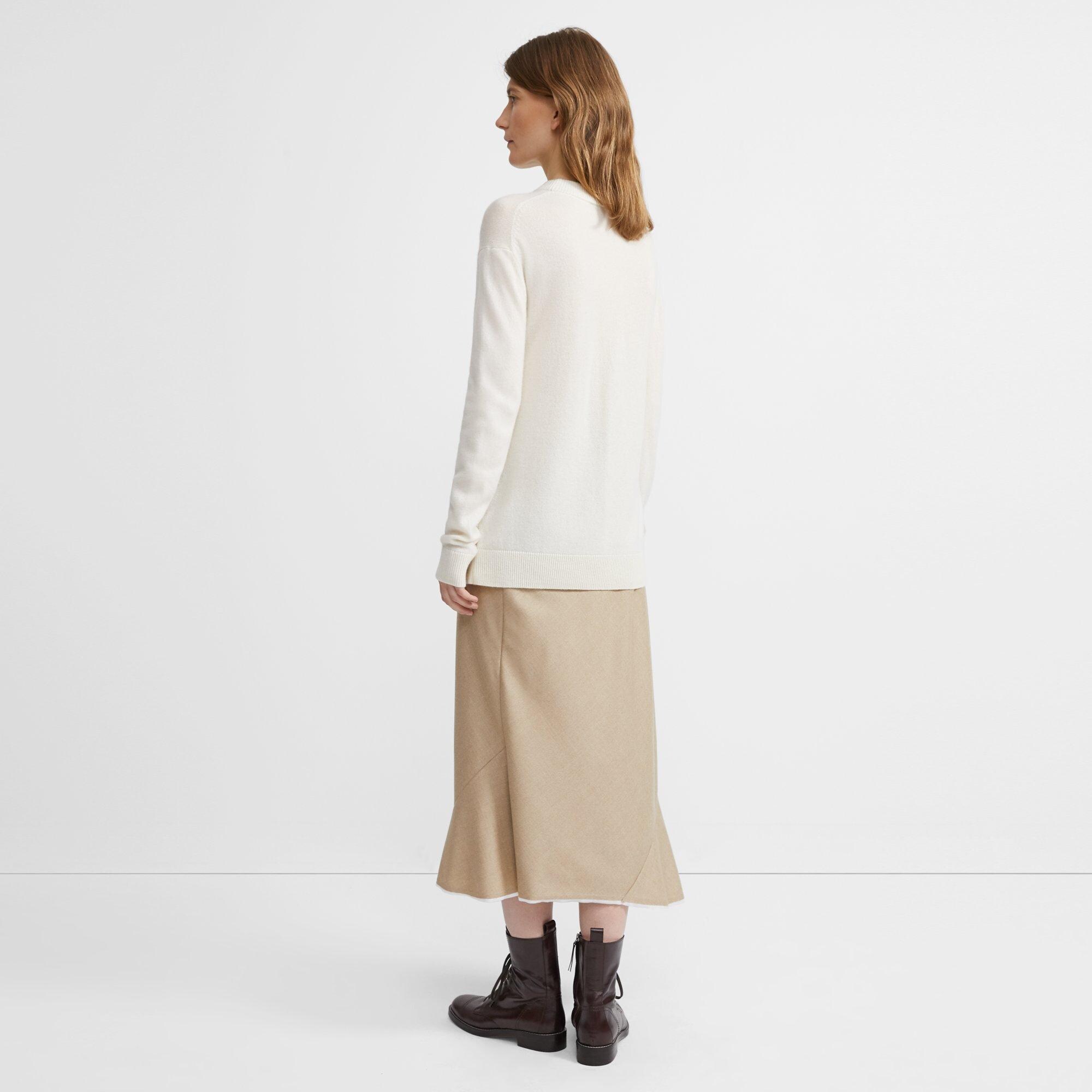 Relaxed Crewneck Sweater in Cashmere