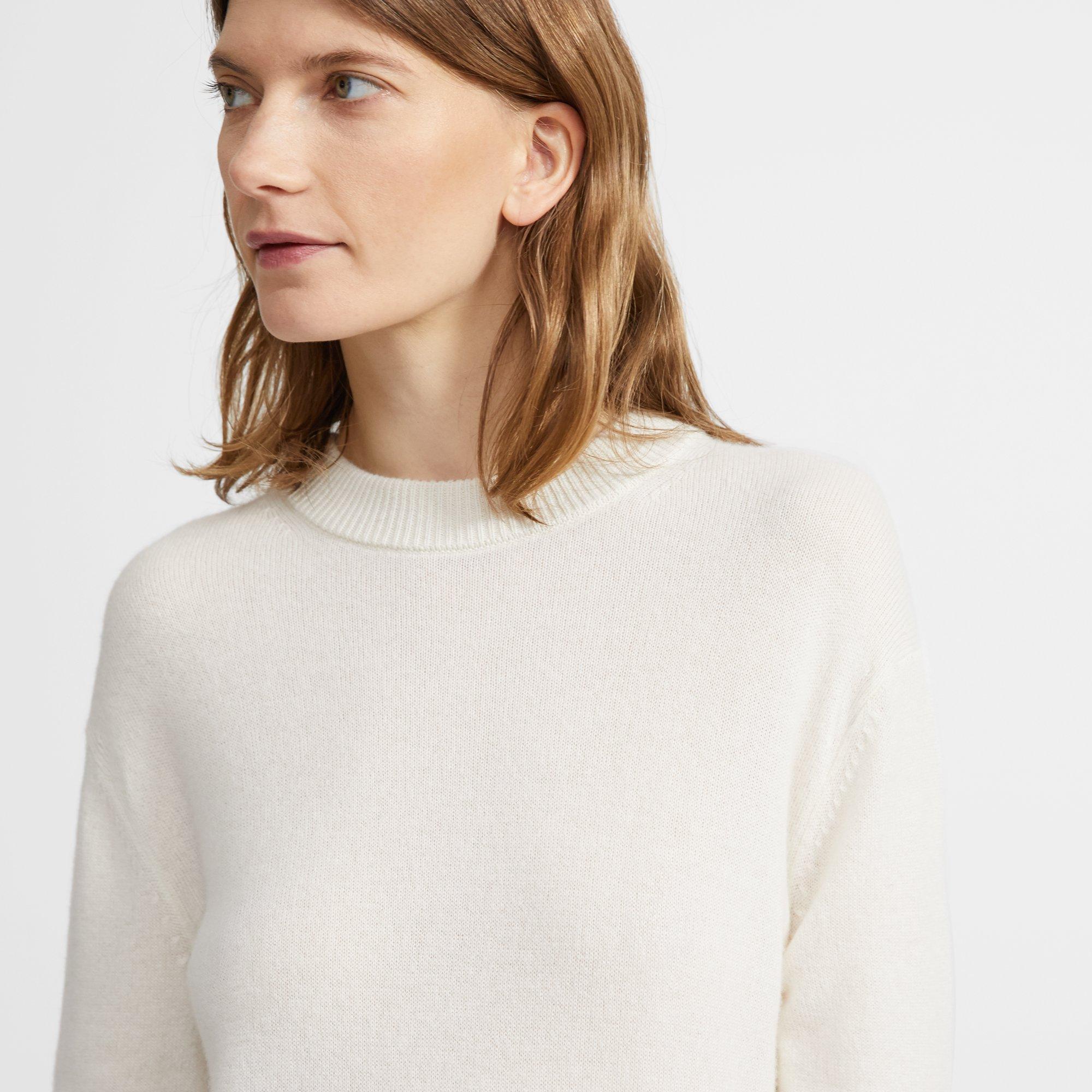 Relaxed Crewneck Sweater in Cashmere