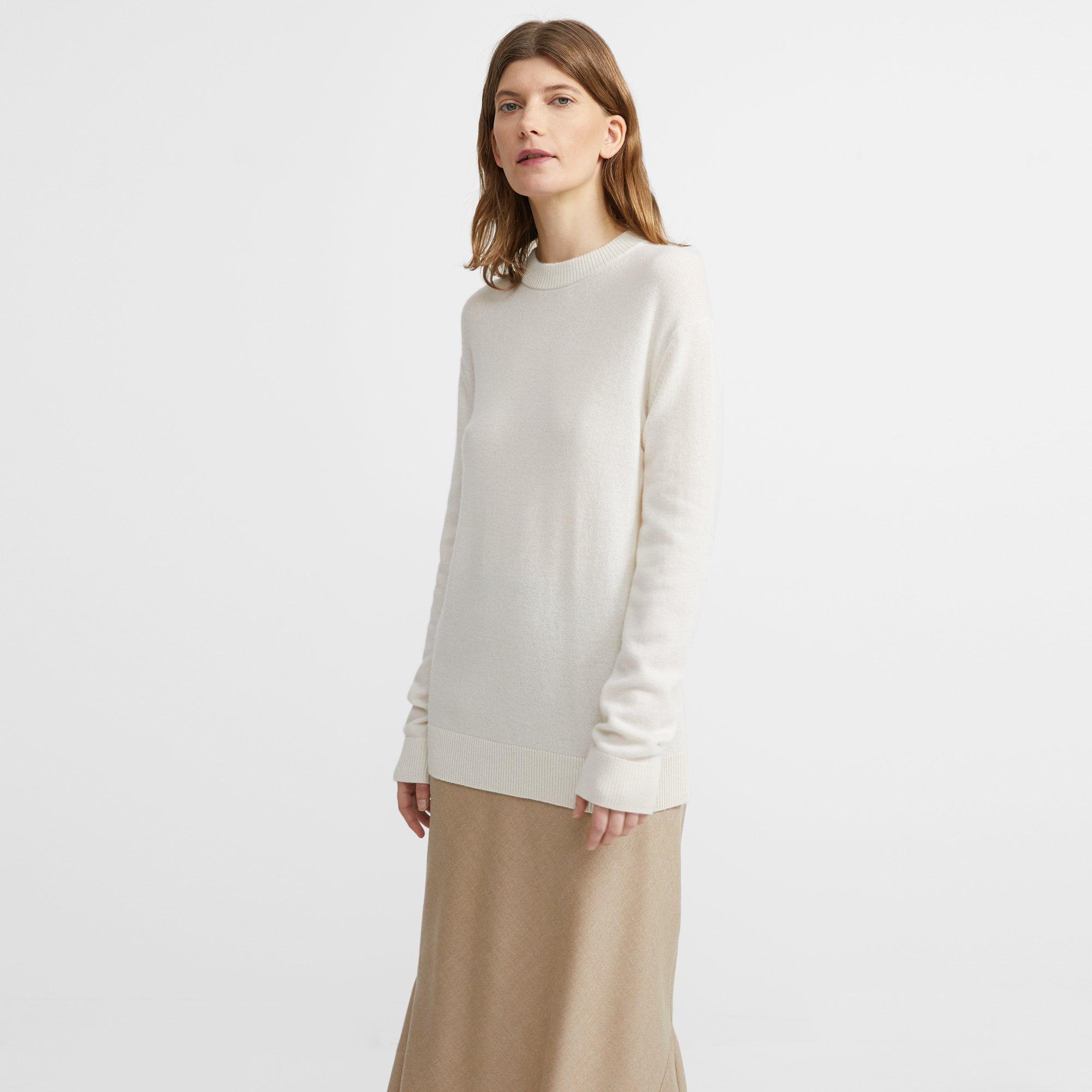 Relaxed Crewneck Sweater in Cashmere