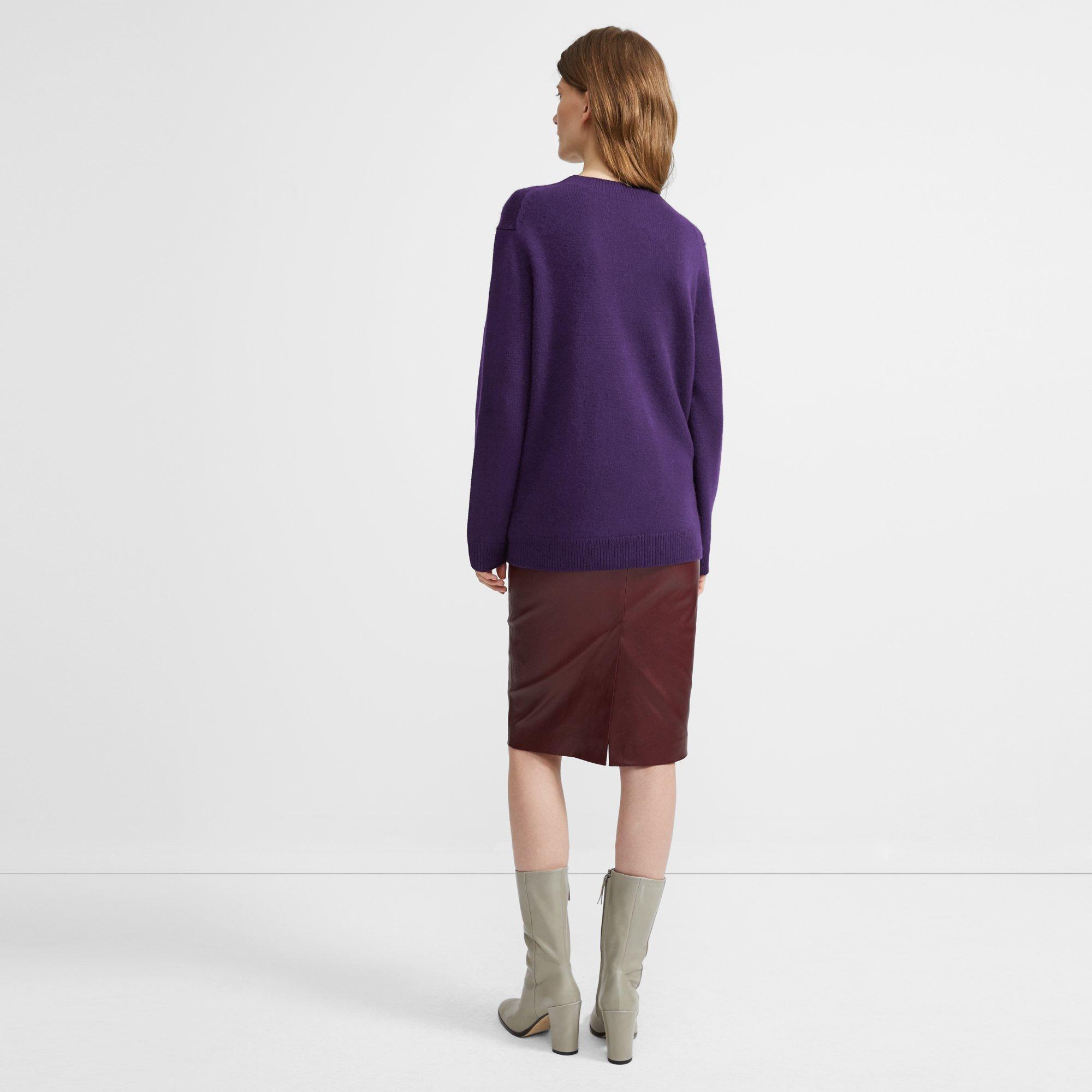 Relaxed Crewneck Sweater in Cashmere