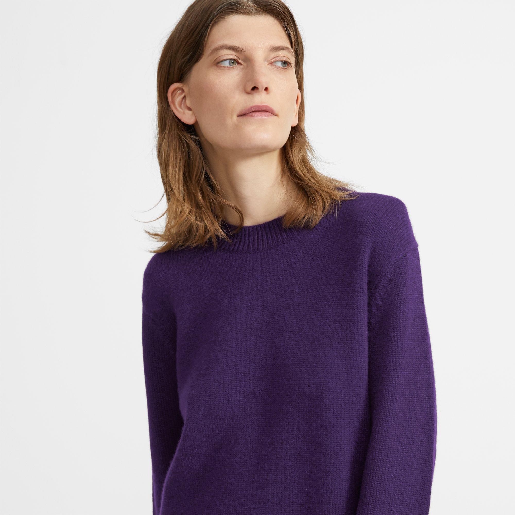 Relaxed Crewneck Sweater in Cashmere