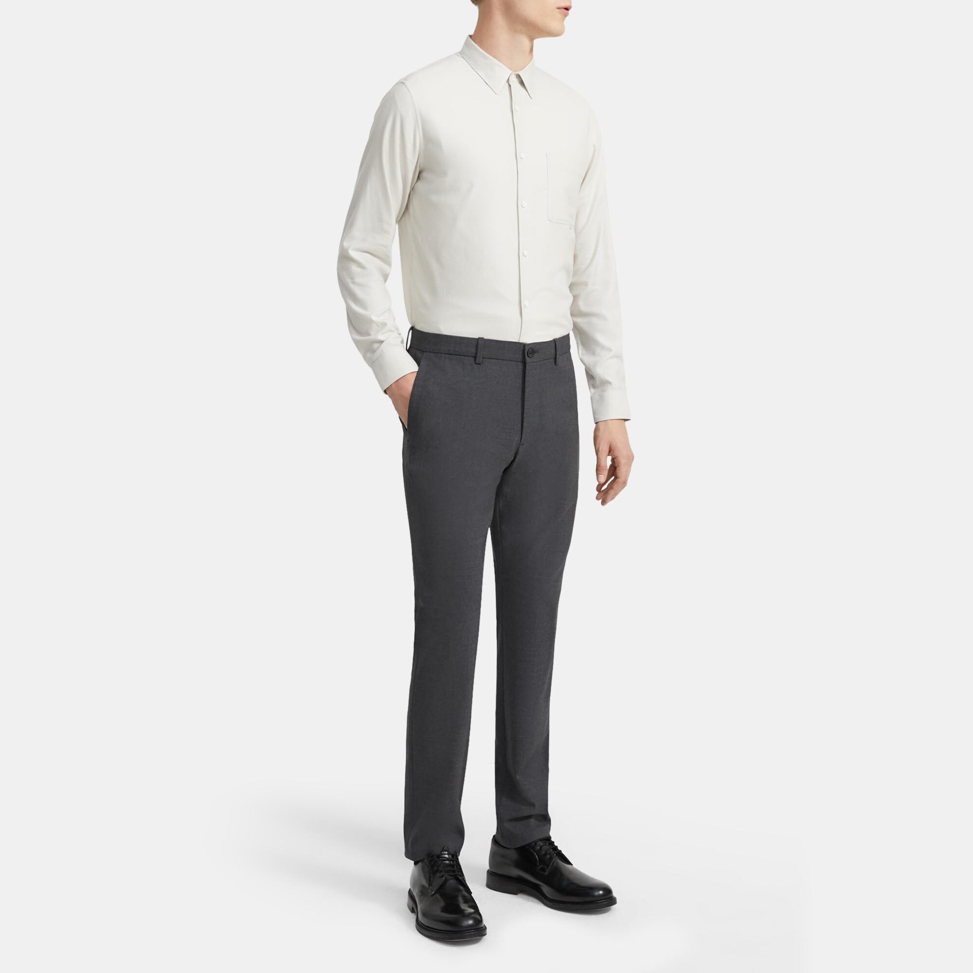 Standard-Fit Shirt in Cotton Sateen