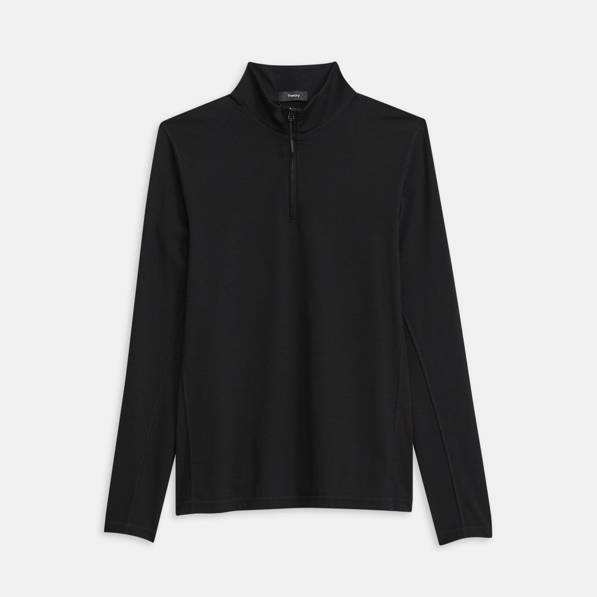 Quarter Zip Pullover in Form Jersey
