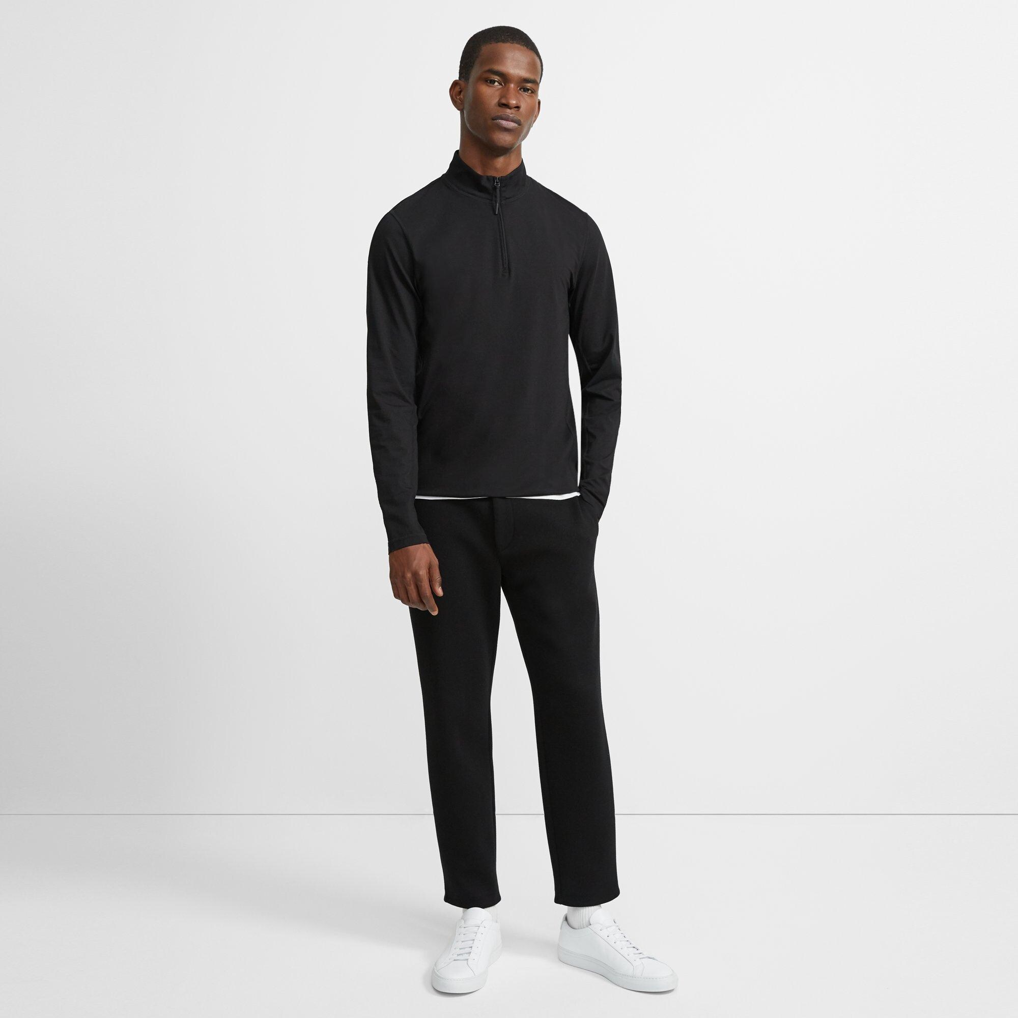 Quarter Zip Pullover in Form Jersey