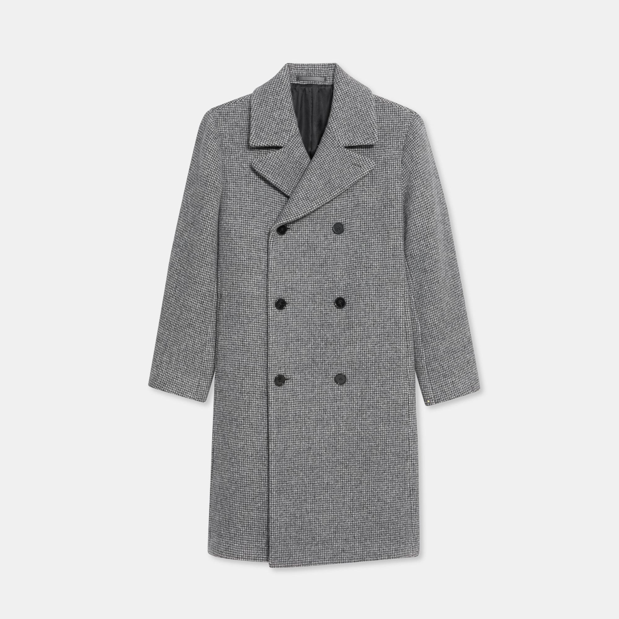 Double-Breasted Coat in Wool-Cashmere
