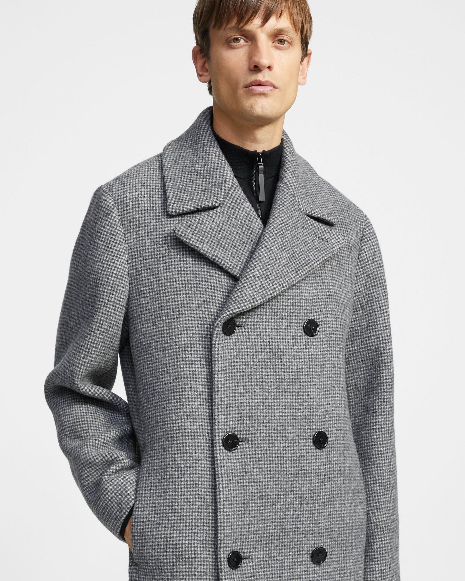 Dalston Coat in Wool-Cashmere | Theory
