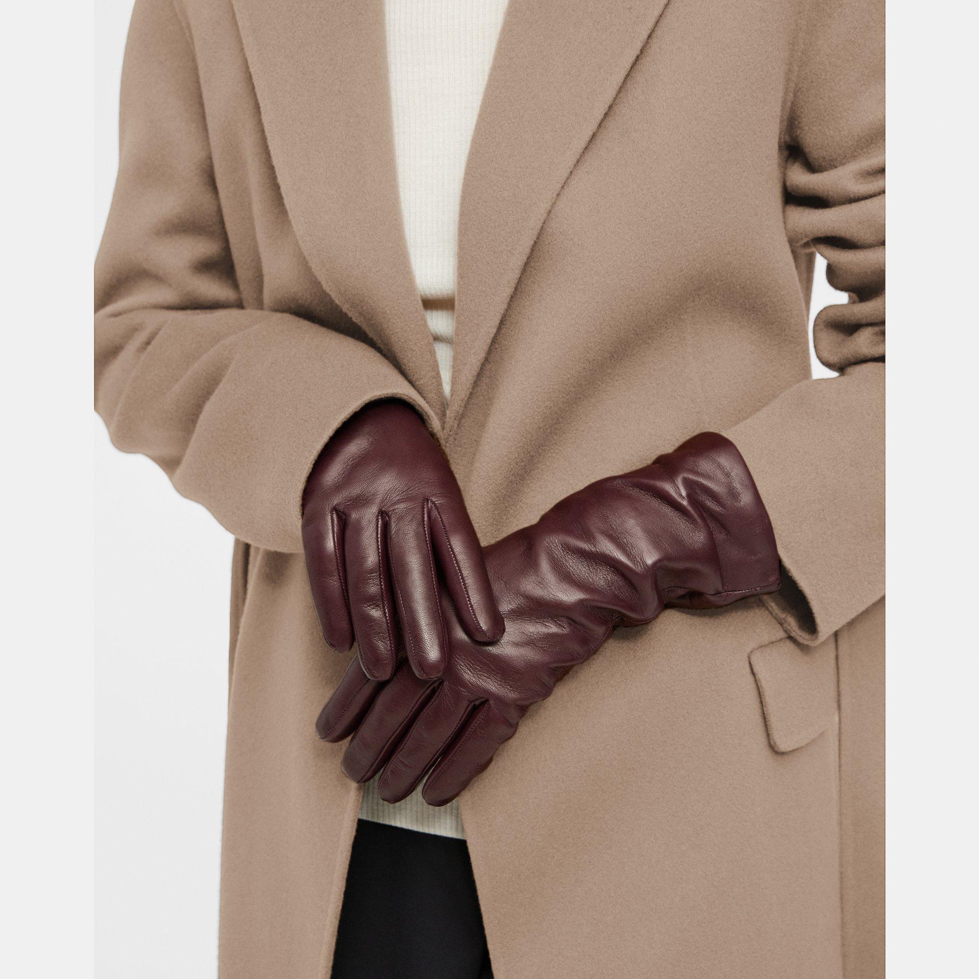 Theory Tech Gloves in Leather