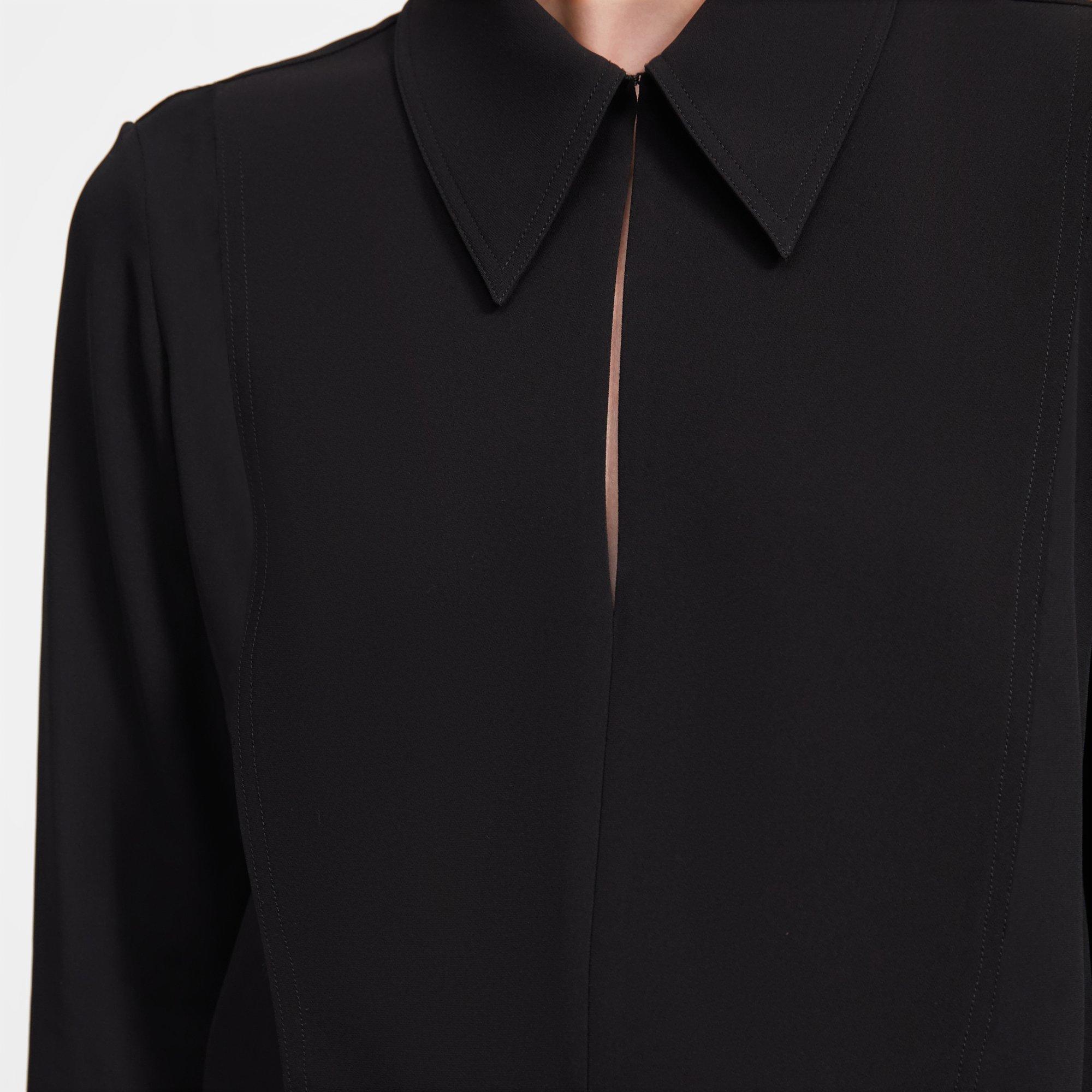 Yoke Popover Shirt in Silk