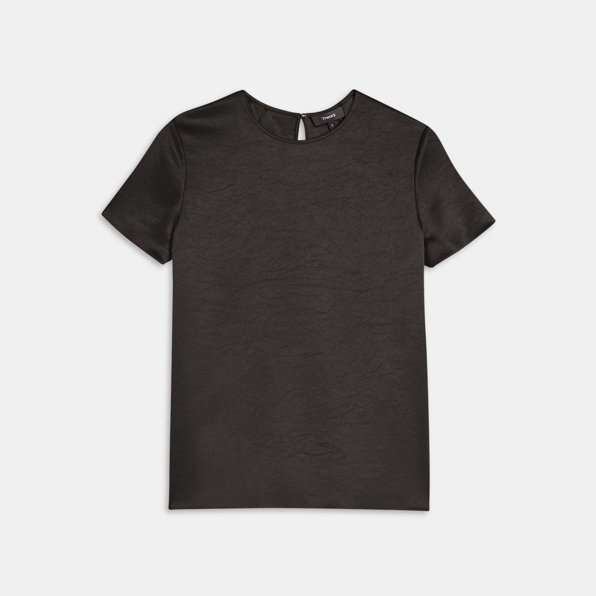 Woven Tee in Double Sateen