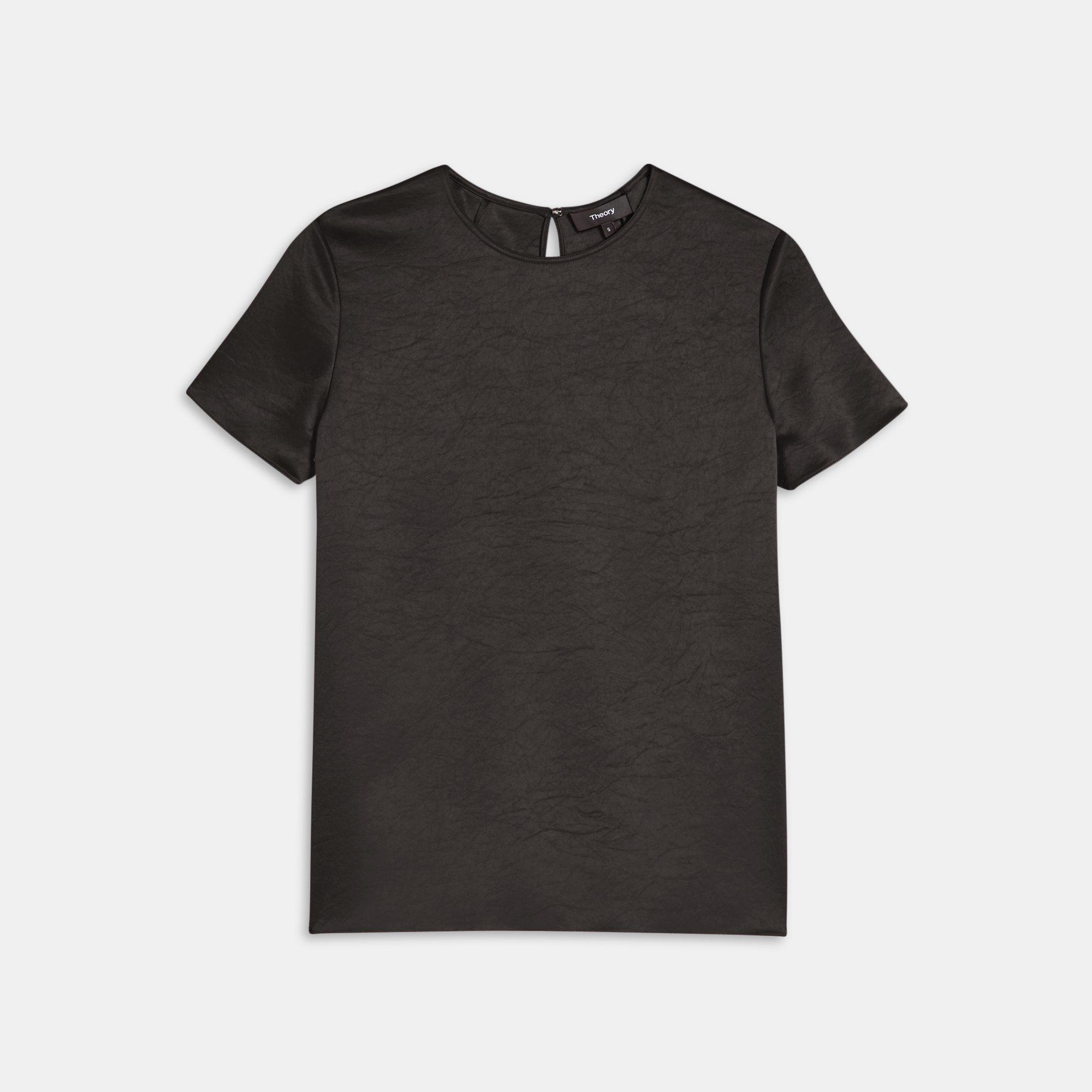 Woven Tee in Double Sateen | Theory