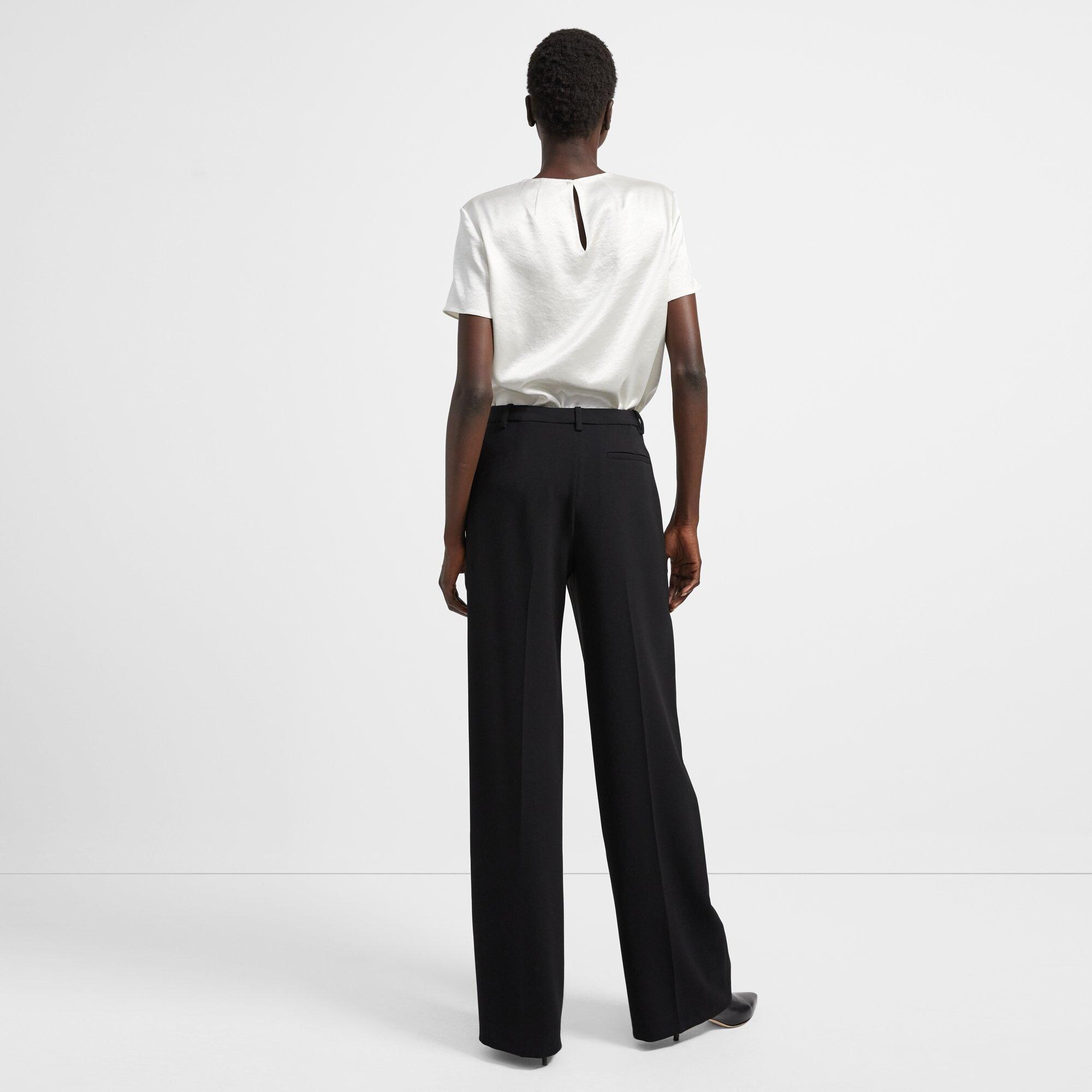 Woven Tee in Double Sateen