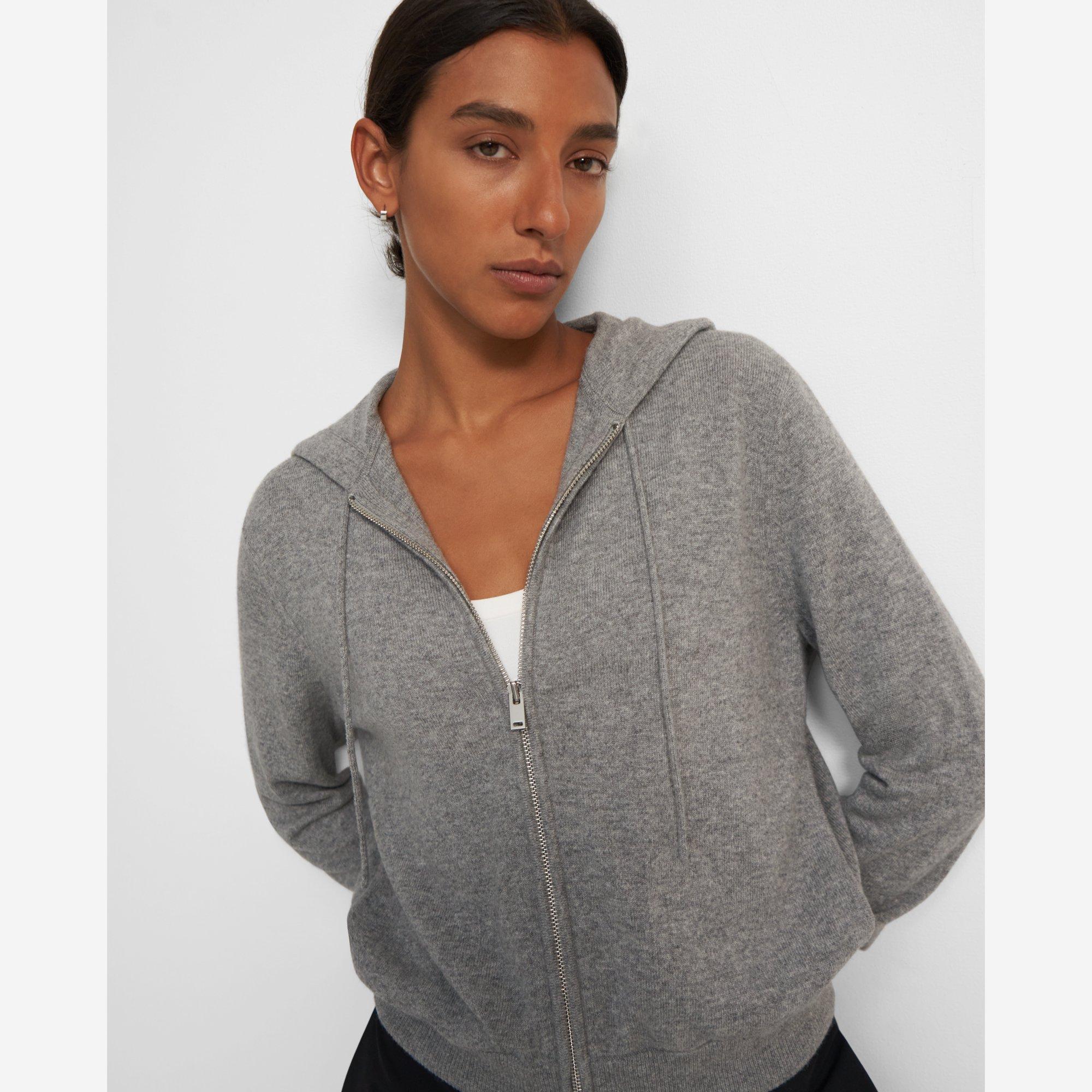 Women's gray zip up jacket sale