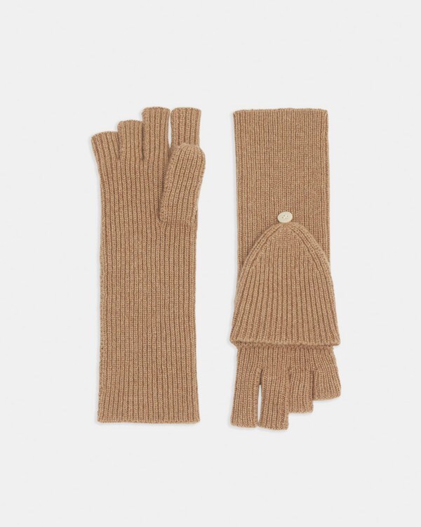 Fold-Back Gloves in Cashmere
