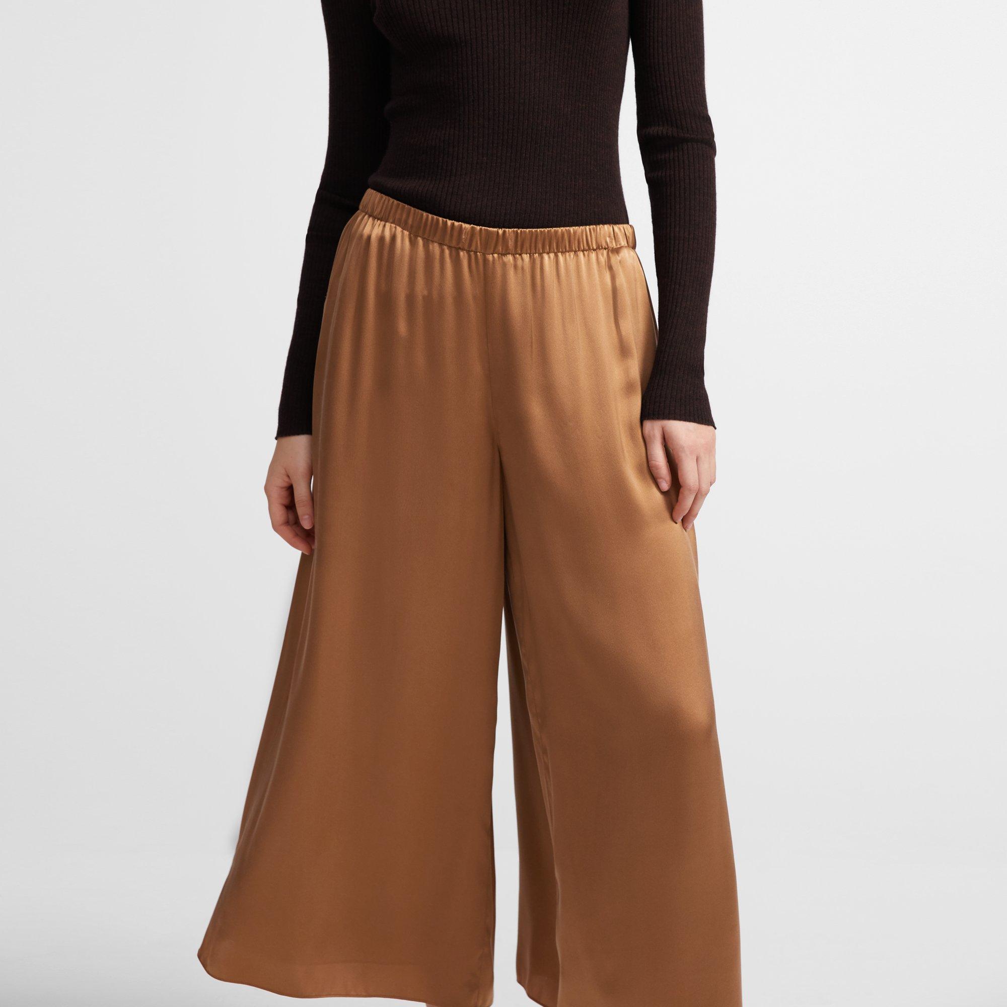 Pull-On Pant in Washed Satin