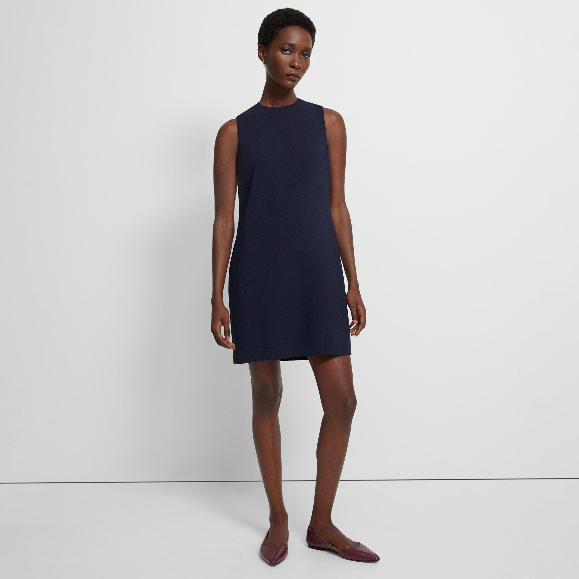 Shift Dress in Admiral Crepe