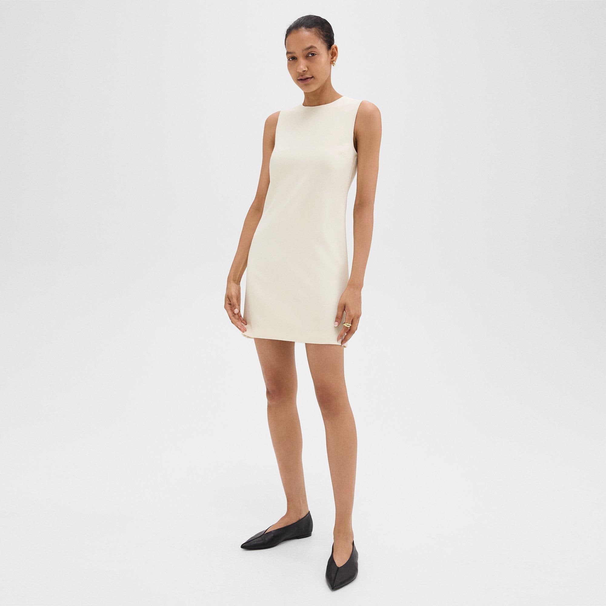 White Admiral Crepe Shift Dress | Theory