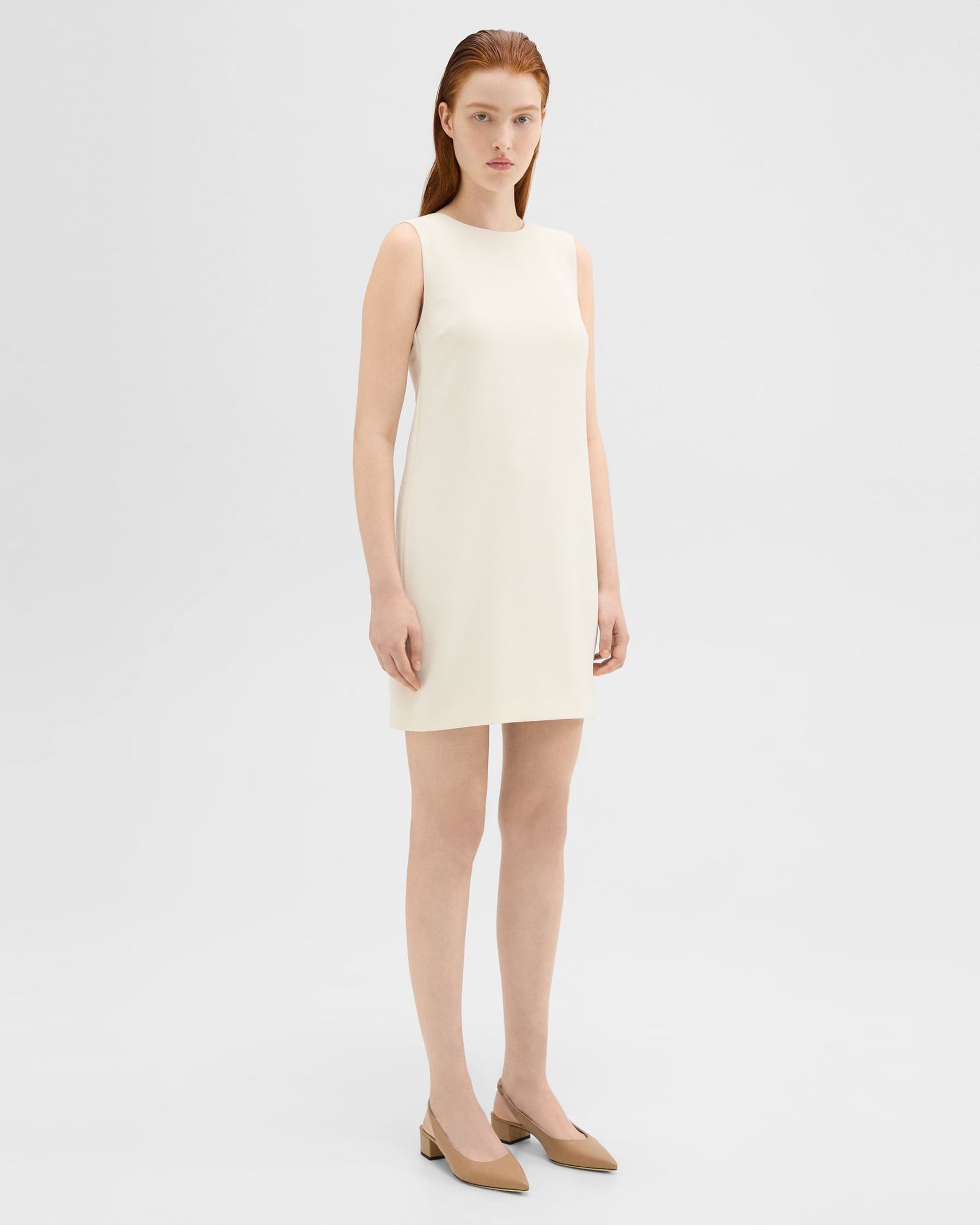 Shift Dress in Admiral Crepe