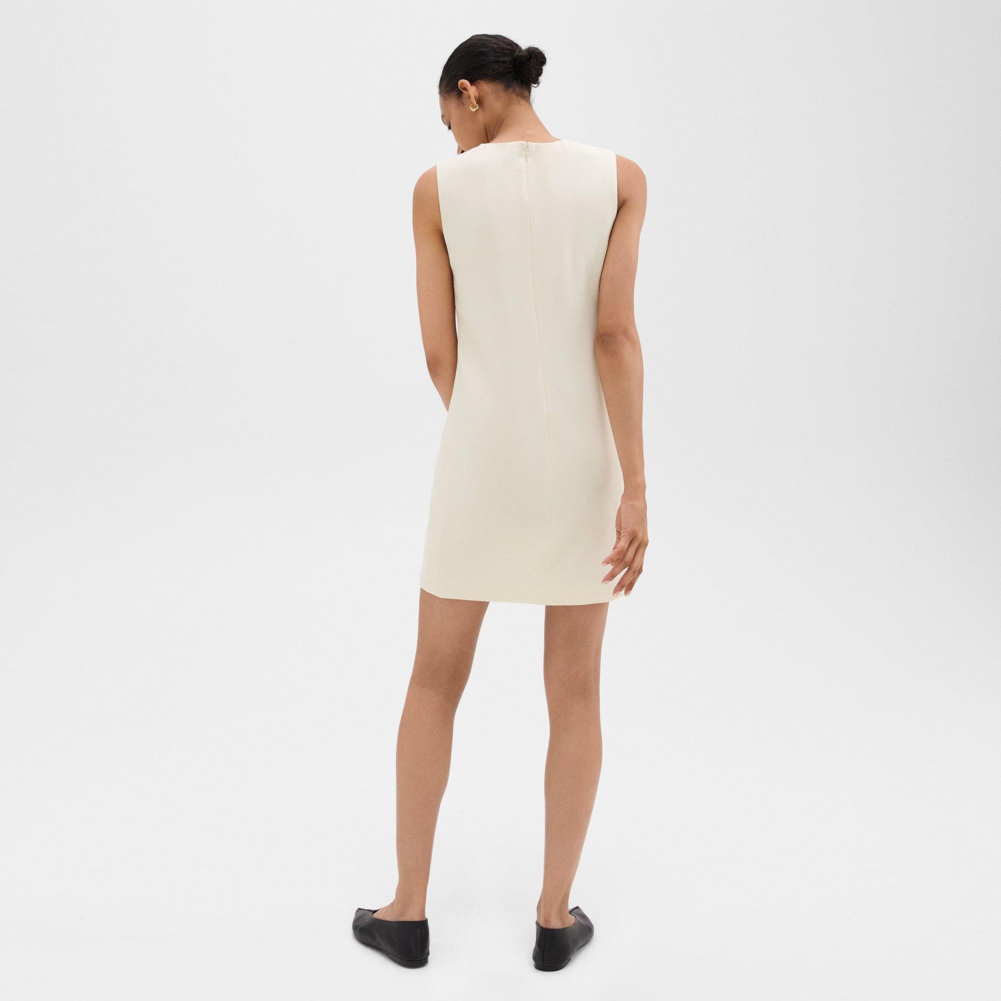 White Admiral Crepe Shift Dress