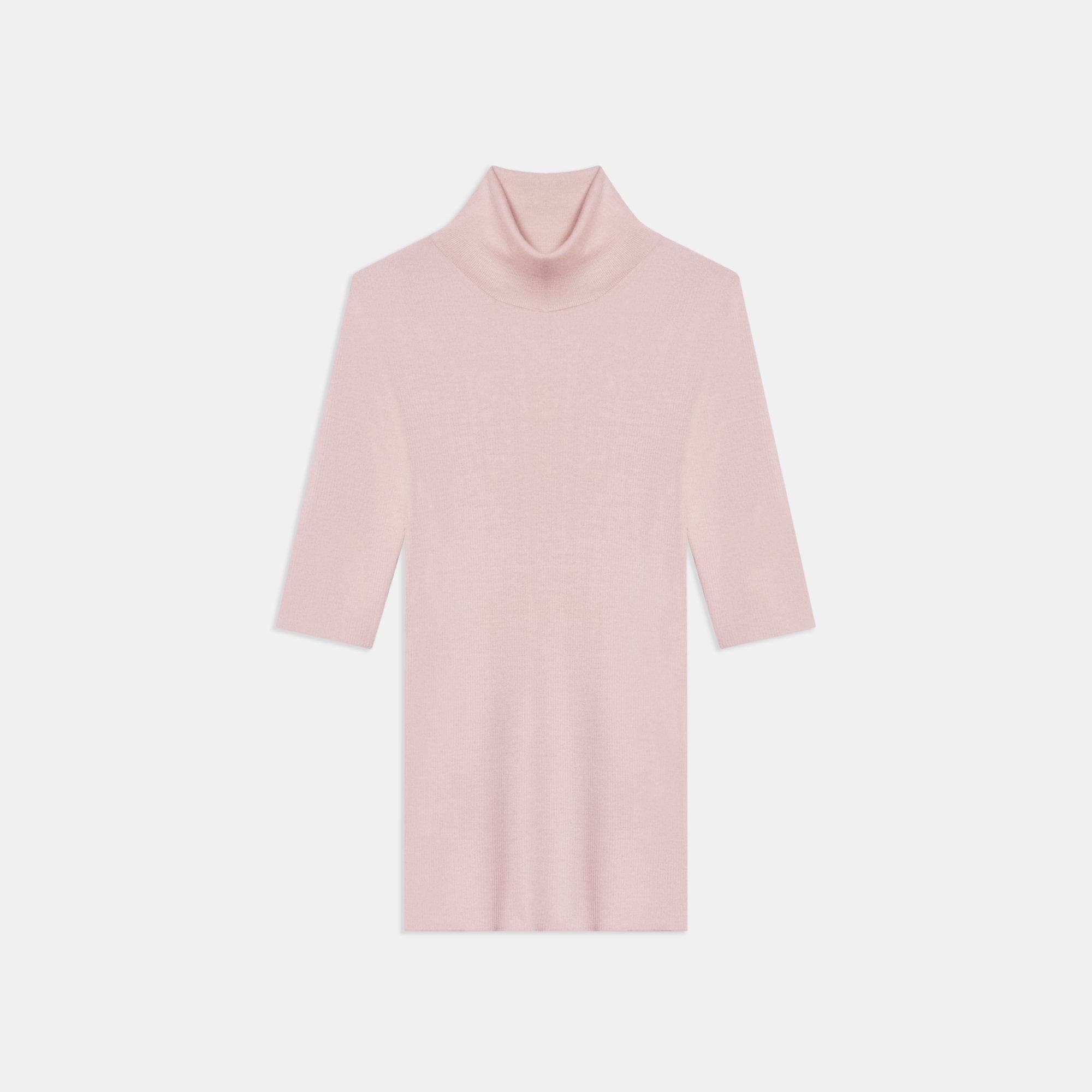 Leenda Short-Sleeve Turtleneck in Regal Wool