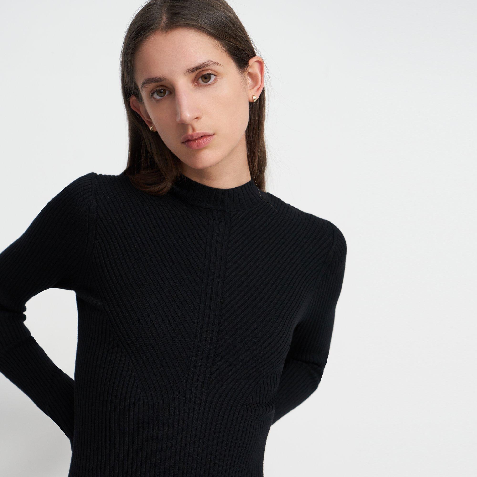 Moving Rib Dress in Merino Wool