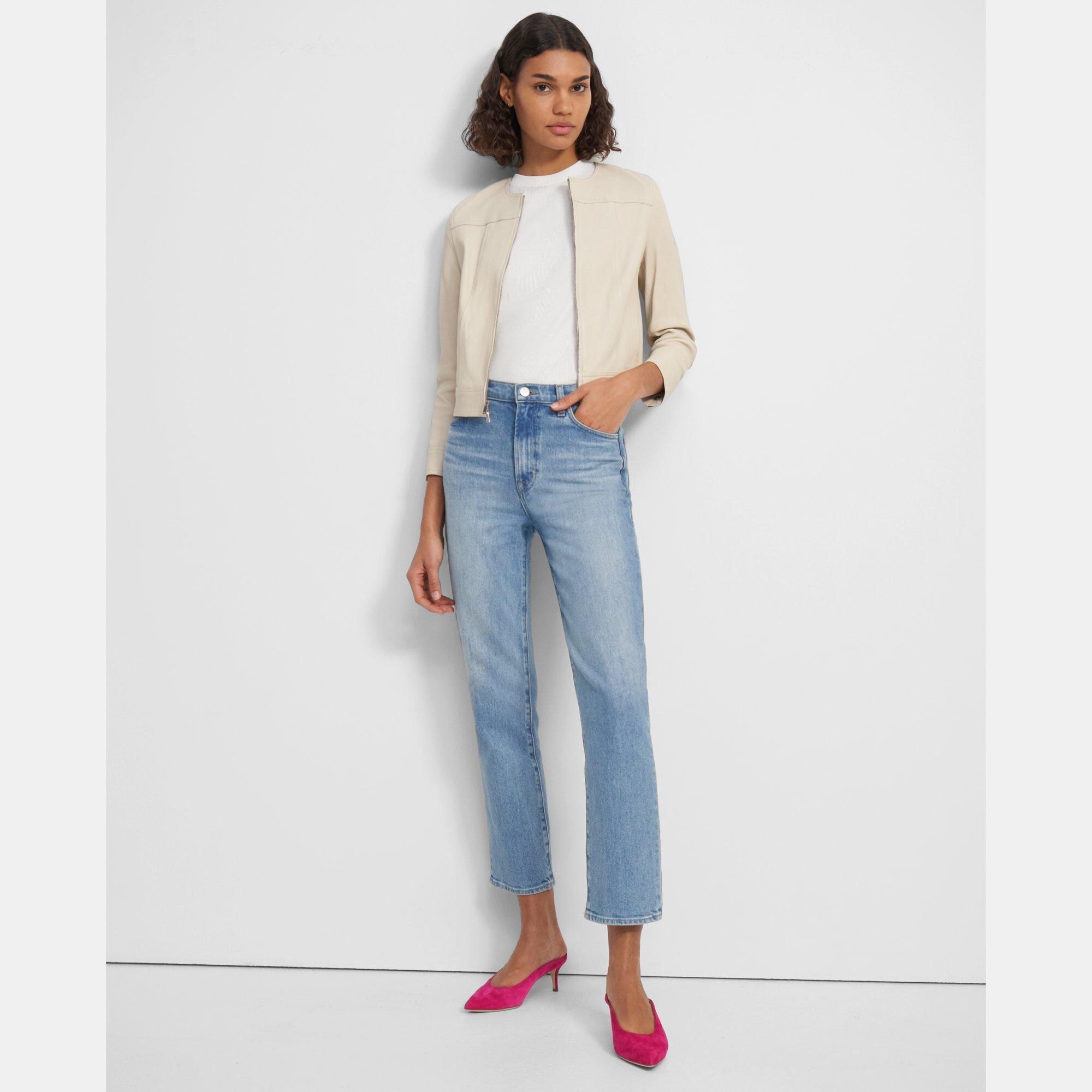 Jean Moto Jacket in Leather