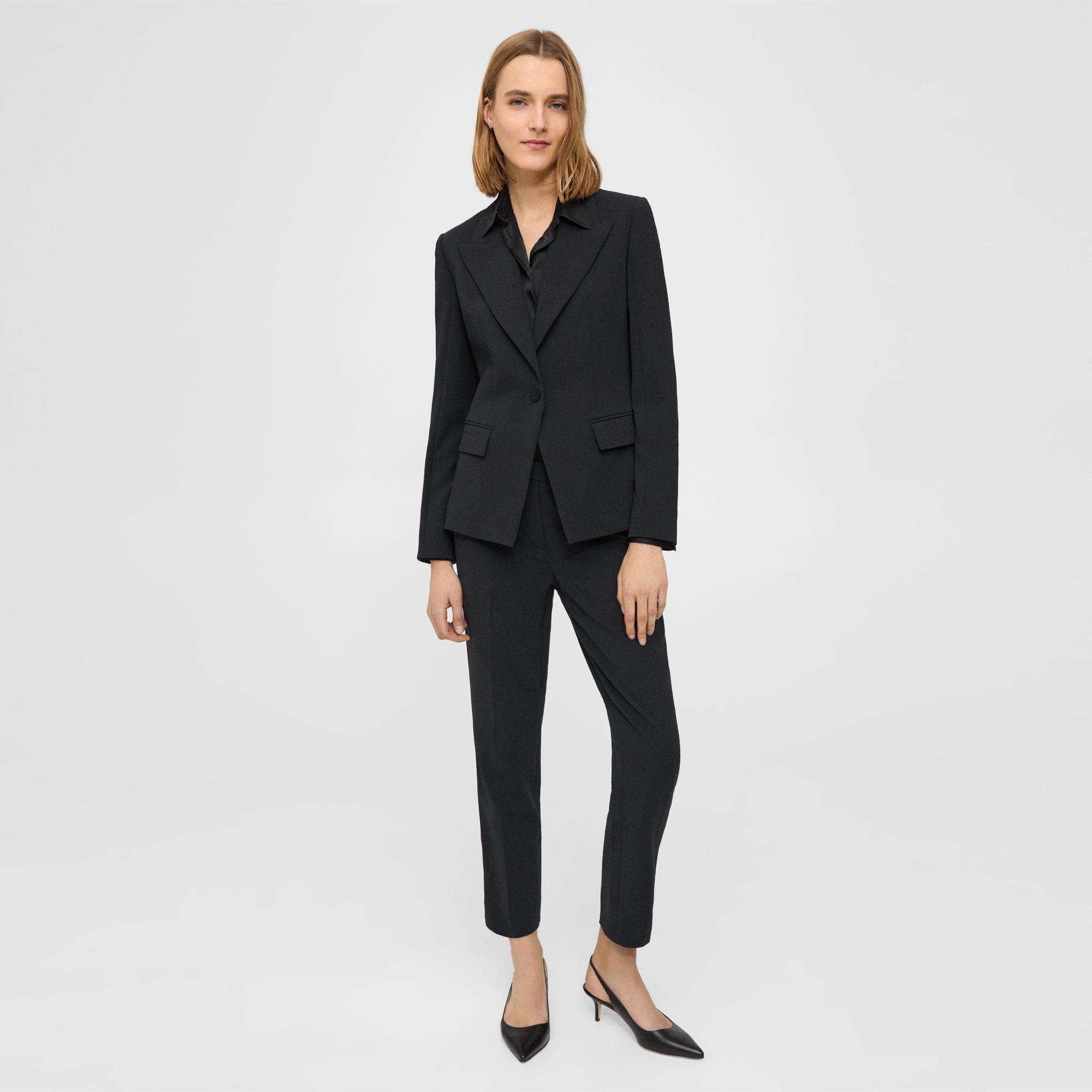 Admiral Crepe Angled Blazer | Theory