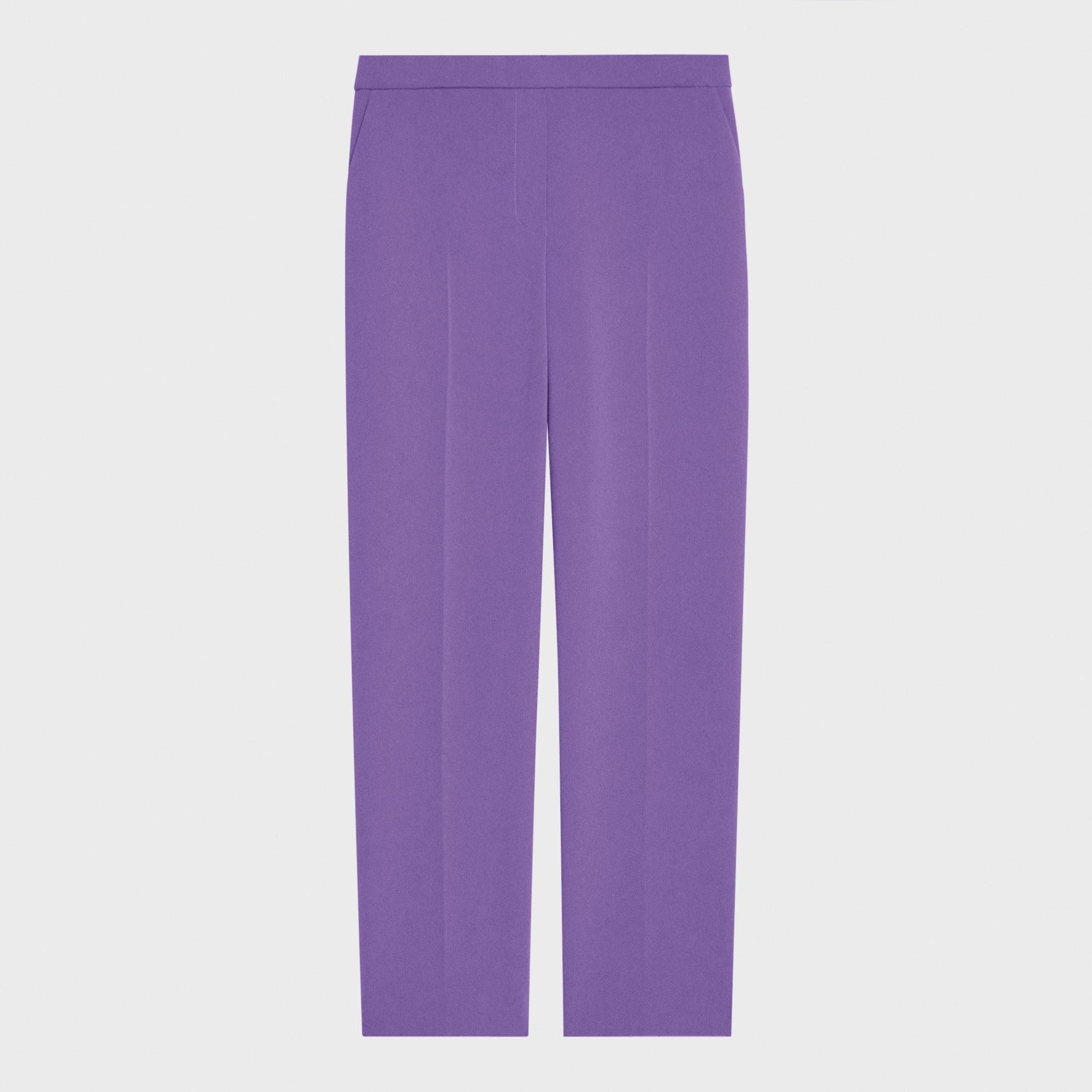 Pantalon à taille élastique Treeca en crêpe Admiral