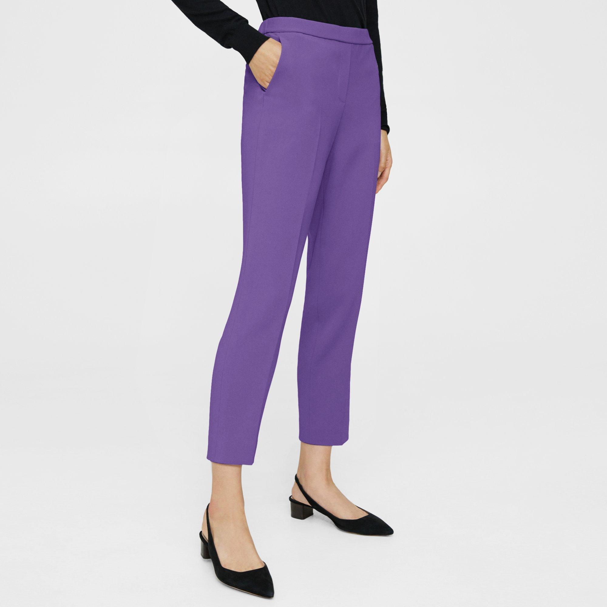 Treeca Pull-On Trousers in Admiral Crepe