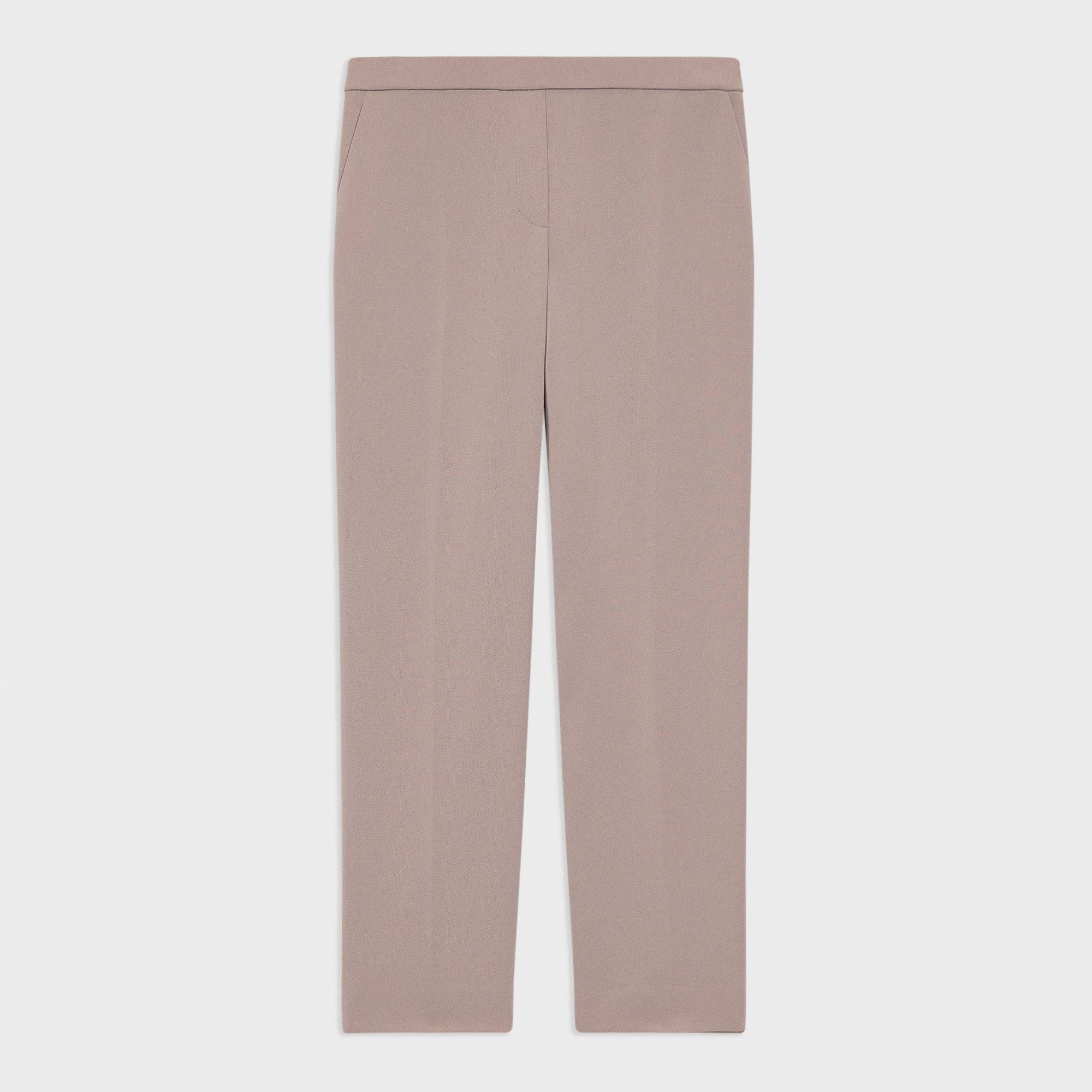 Pantalon à taille élastique Treeca en crêpe Admiral