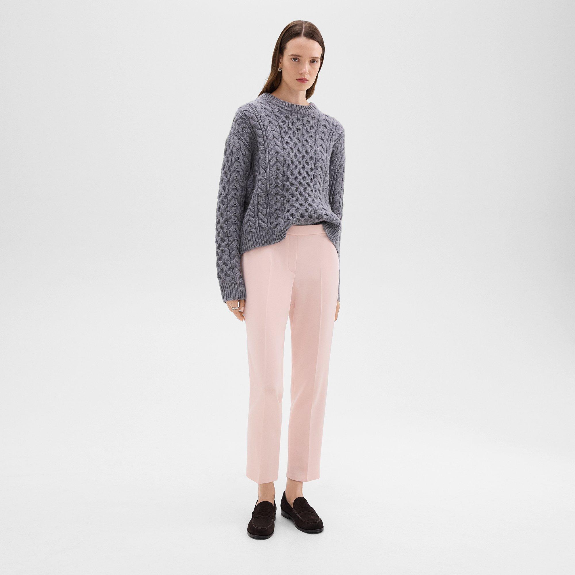 Treeca Pull-On Trousers in Admiral Crepe